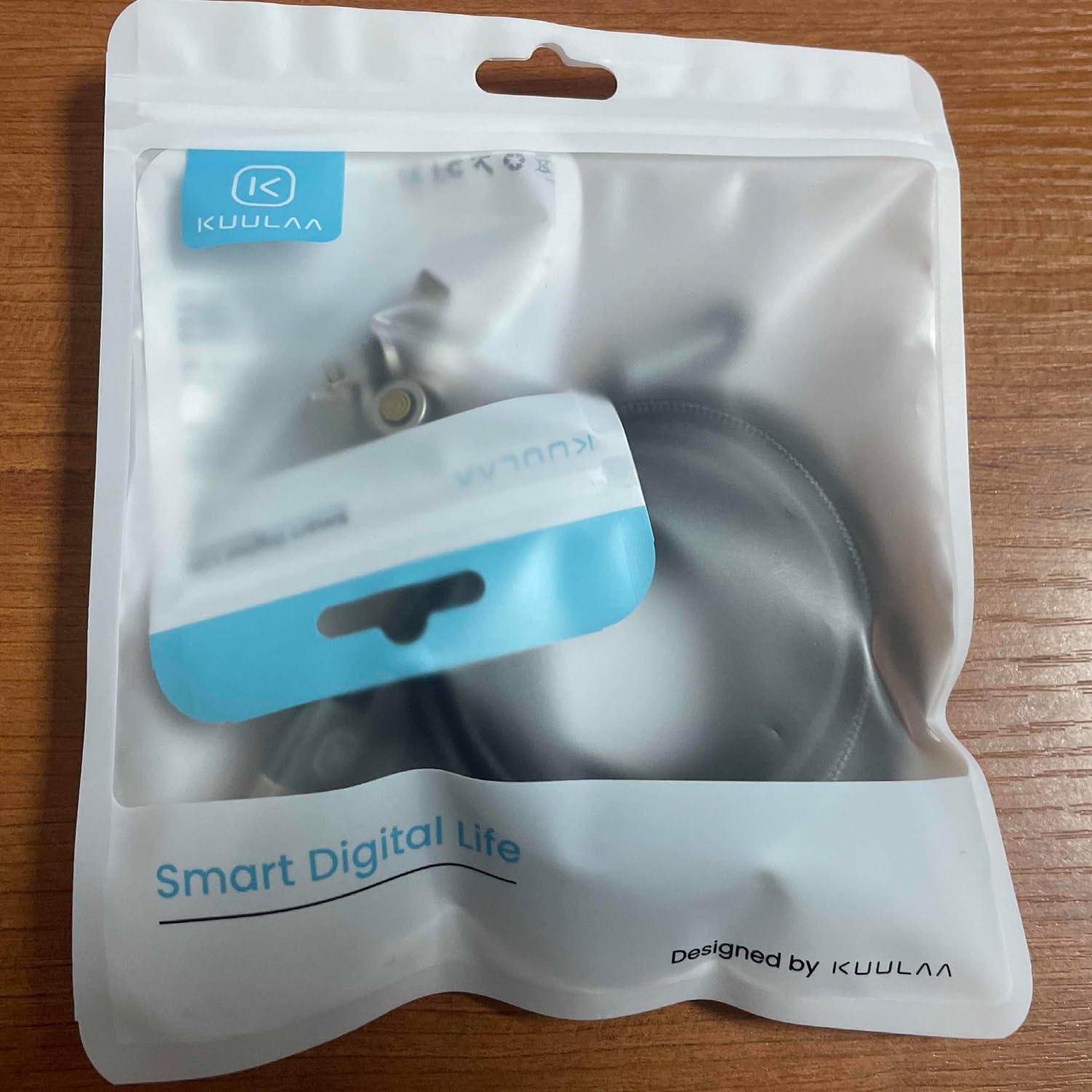 Cable de Carga Magnético Kuulaa 7PIN 3FT 2Pack Carga Rápida 3A