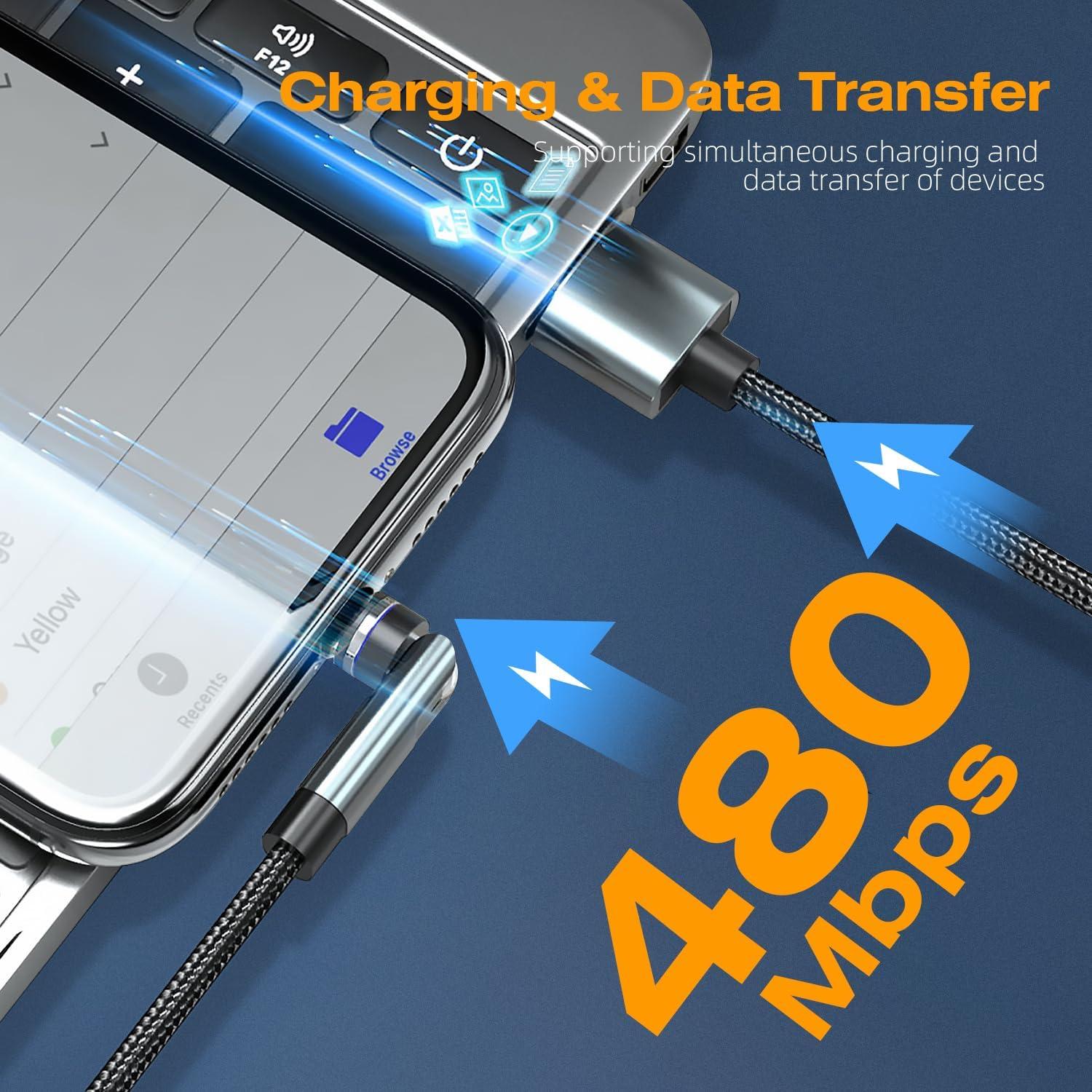 Cable de Carga Magnético 3 en 1 Kauzon 1m 3A USB Tipo C