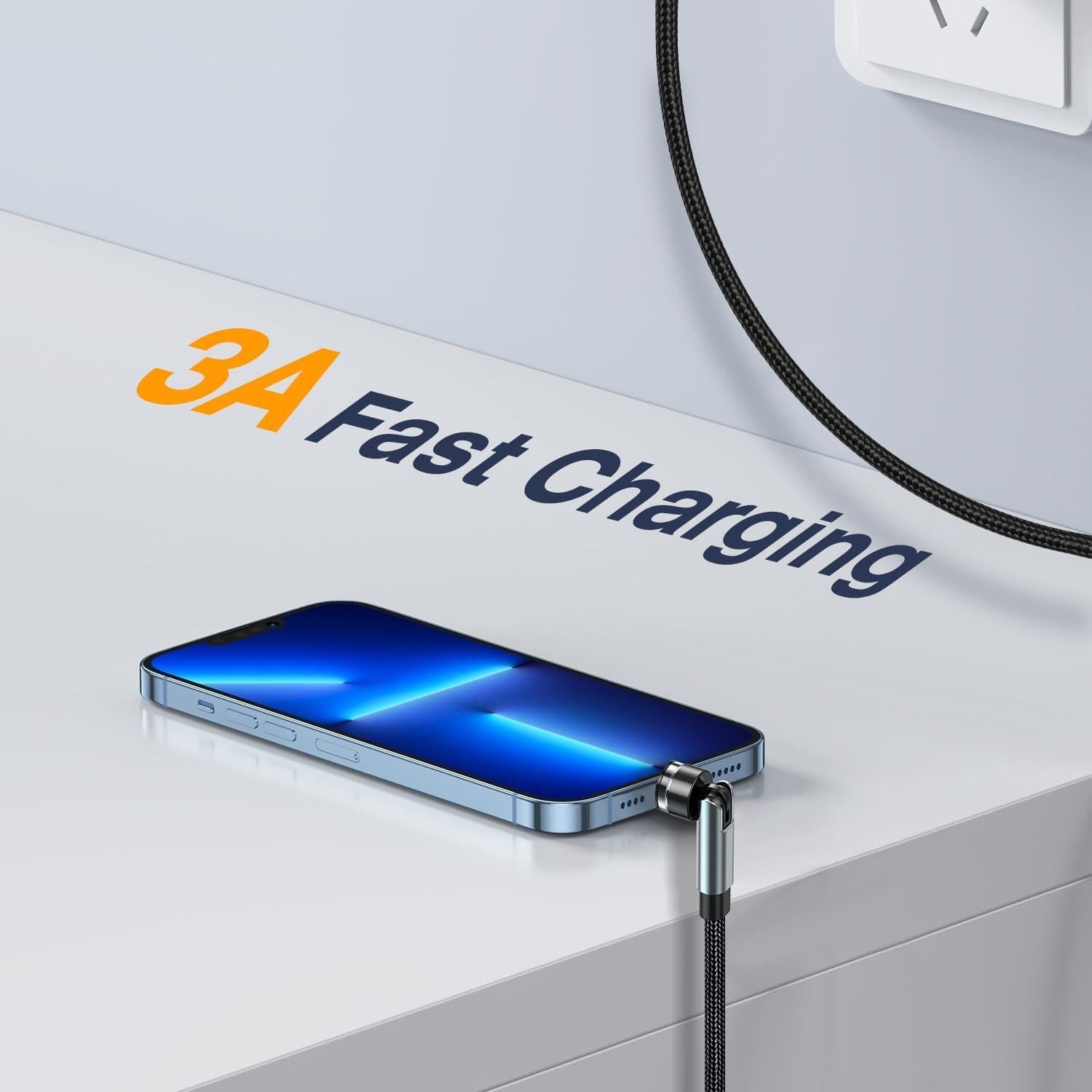 Cable de Carga Magnético 3 en 1 Kauzon 1m 3A USB Tipo C