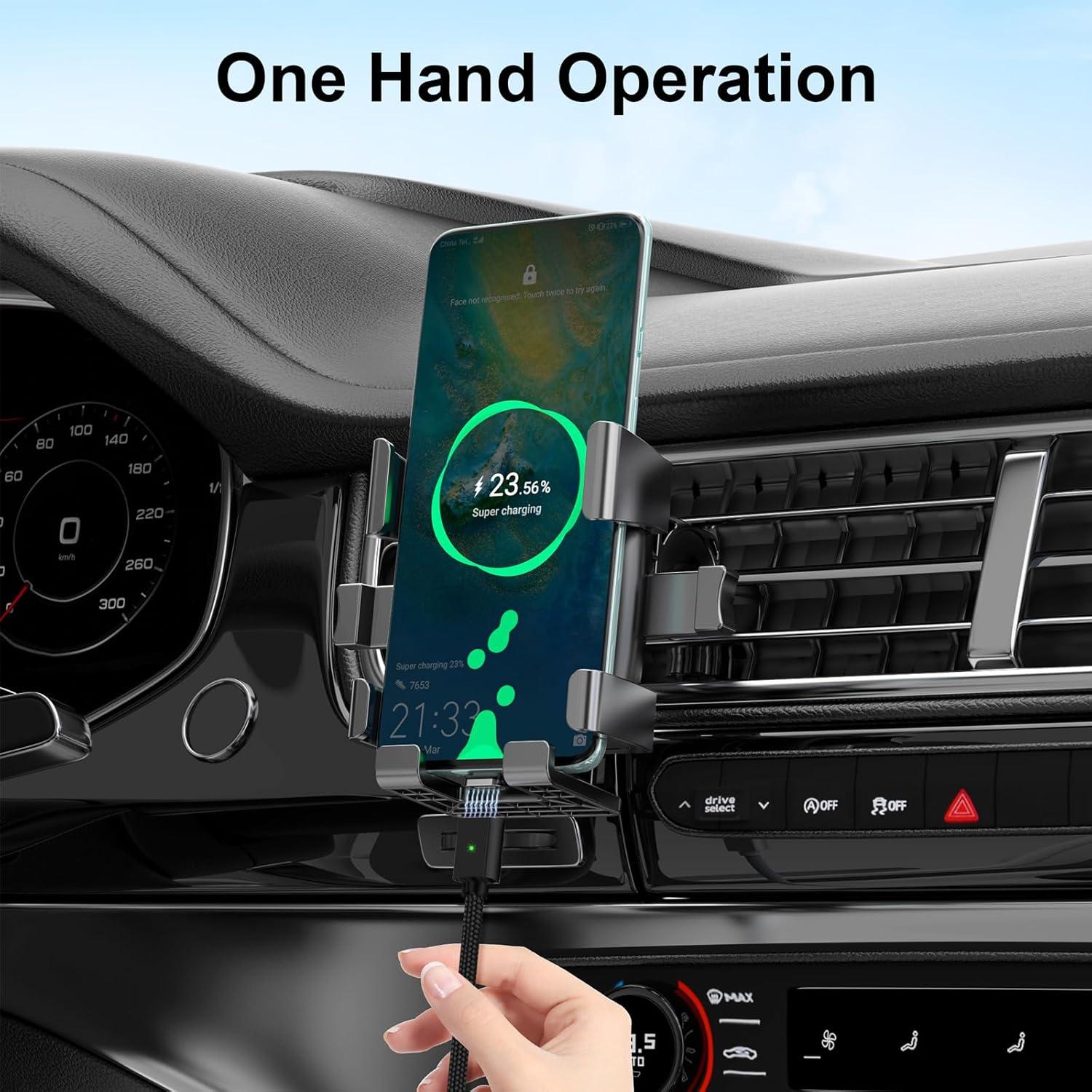 Cable de Carga Magnético 3A 3 en 1 CNakdDG Negro 1-2m