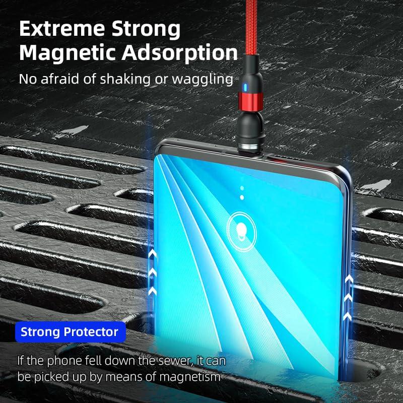 Cable de Carga Magnético Bithai 0.49m USB C Micro USB i-Product