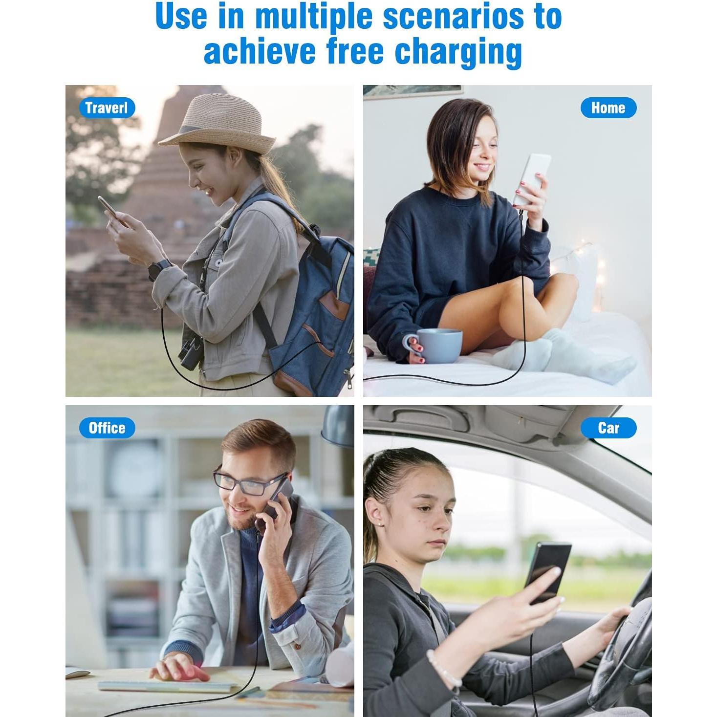 Cable de Carga Magnético A.S Gen2 1m y 2m Carga Rápida