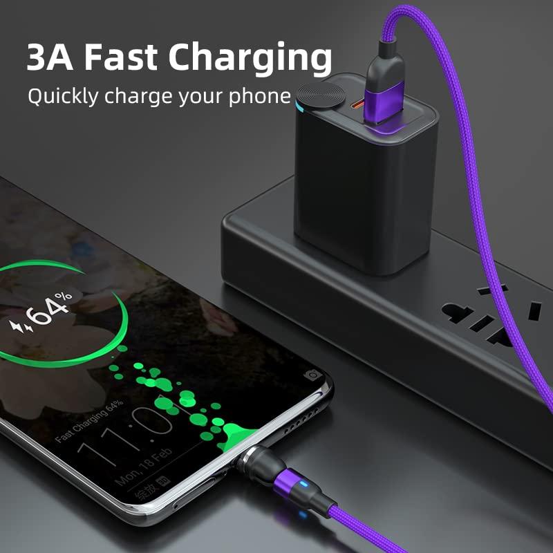 Cable de Carga Rápida Magnético 3 en 1 Bithai 1m