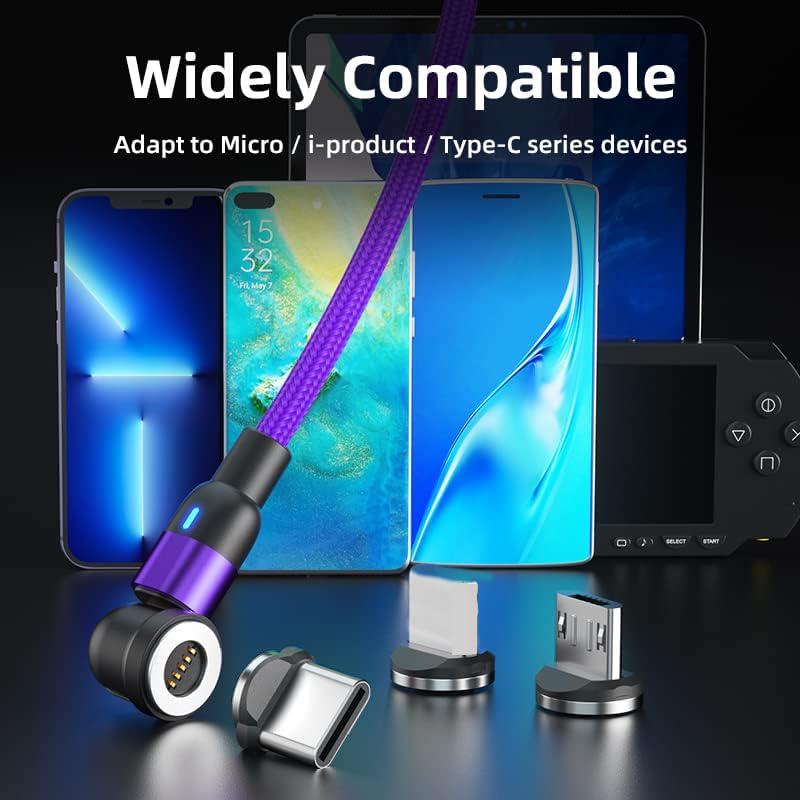 Cable de Carga Rápida Magnético 3 en 1 Bithai 1m