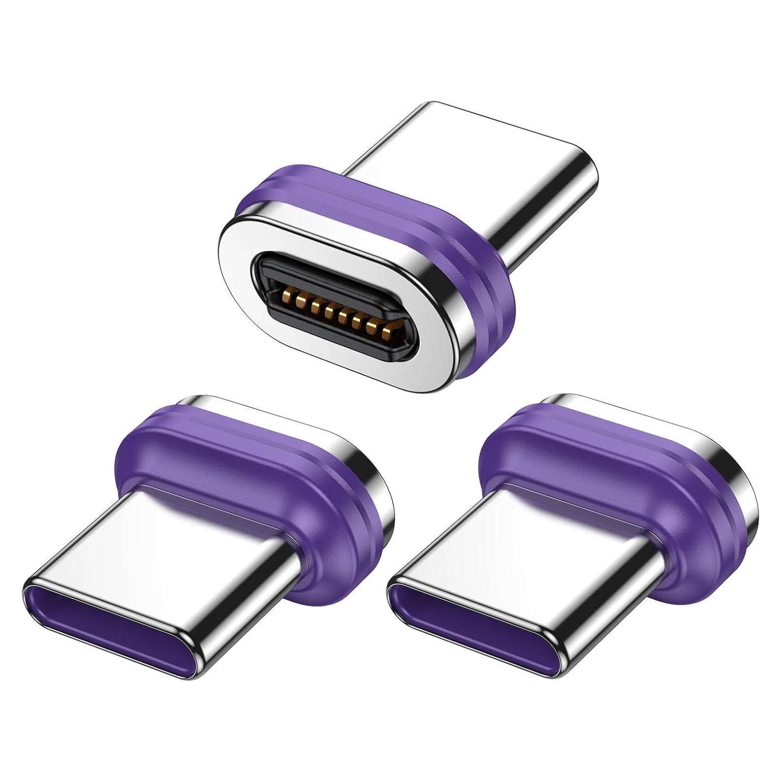 Adaptador Magnético USB C AUFU 16PIN - 3 Puntas 18W/60W/100W