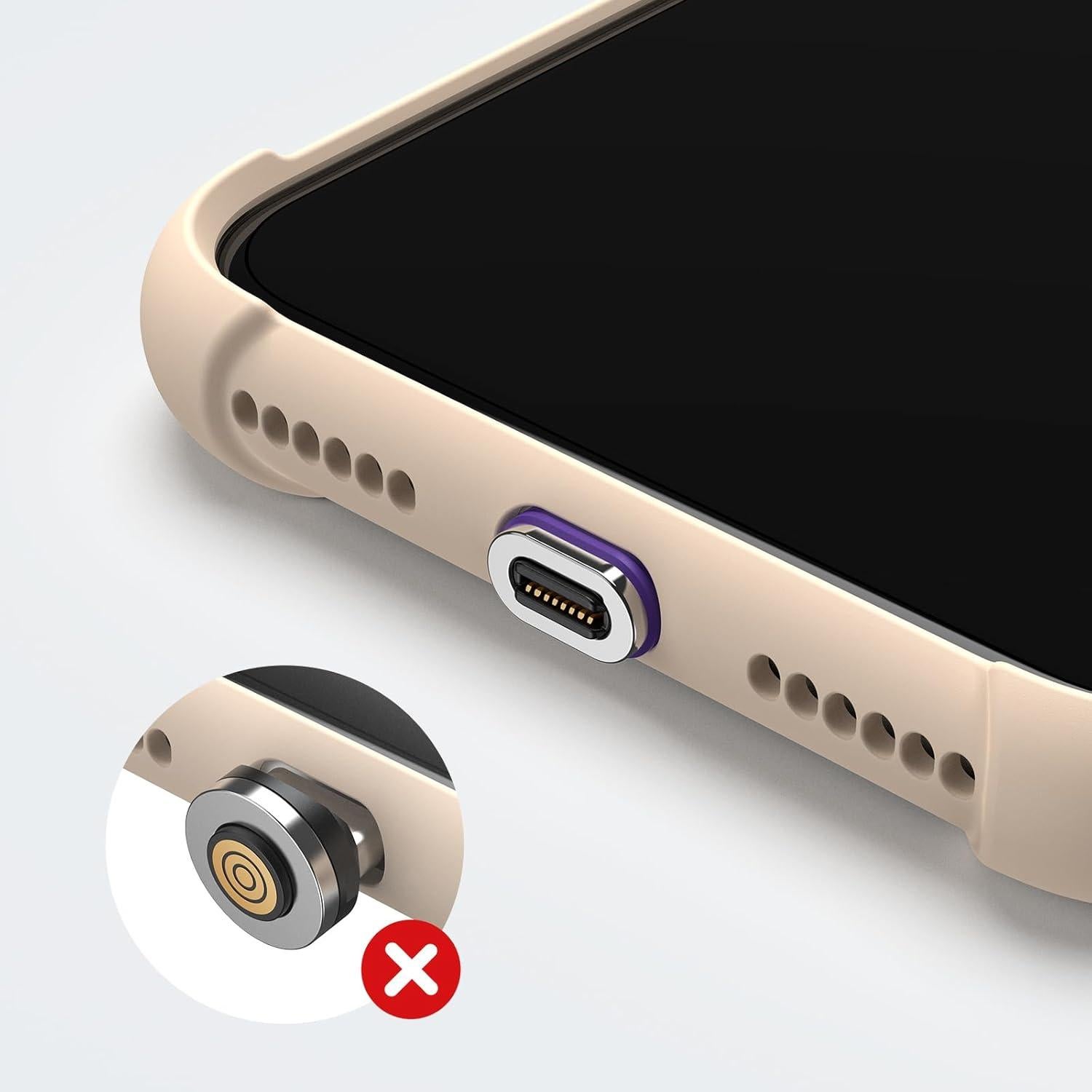 Adaptador Magnético USB C AUFU 16PIN - 3 Puntas 18W/60W/100W