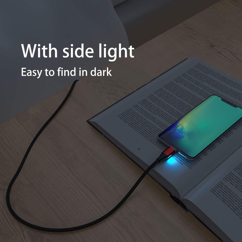 Cable de Carga Magnético NetDot Gen10 1m Rojo 3 Pack USB-C y Micro-USB