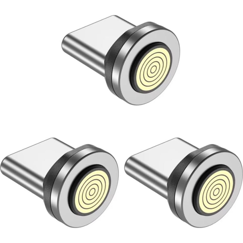Adaptadores Magnéticos USB Tipo C EndlesShine 3 Paquete Carga Rápida