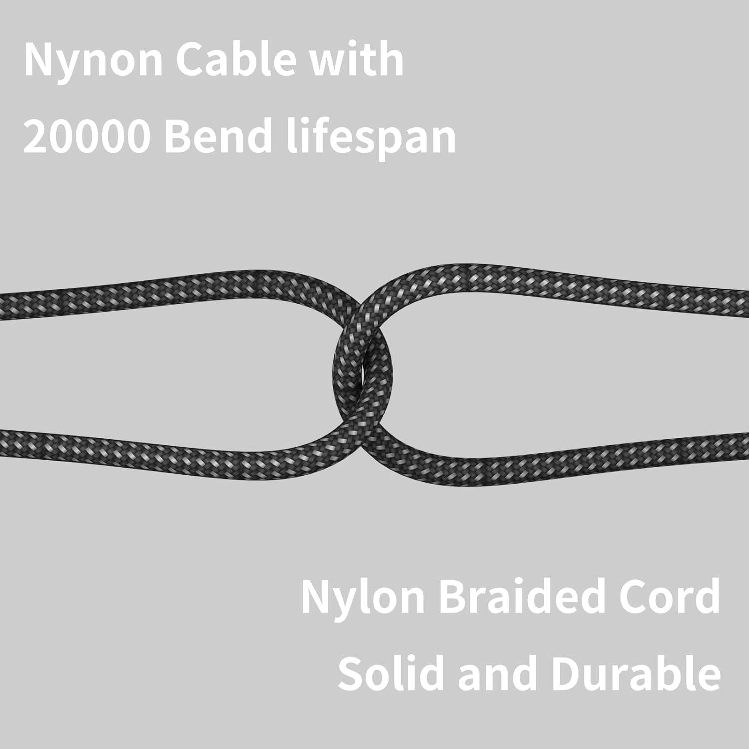 Cable de carga magnético USB C 100W CNakdDG 1.52m (2 unidades)