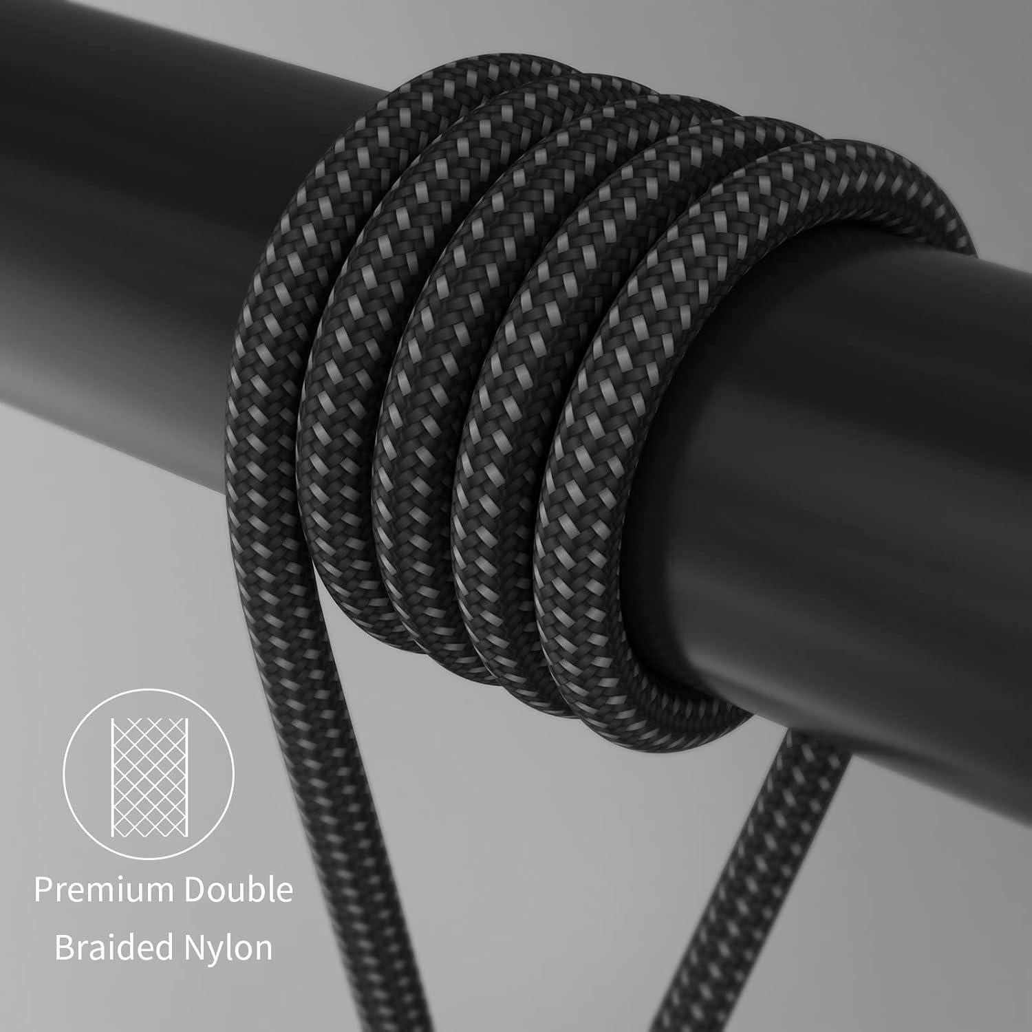 Cable de carga magnético USB C 100W CNakdDG 1.52m (2 unidades)