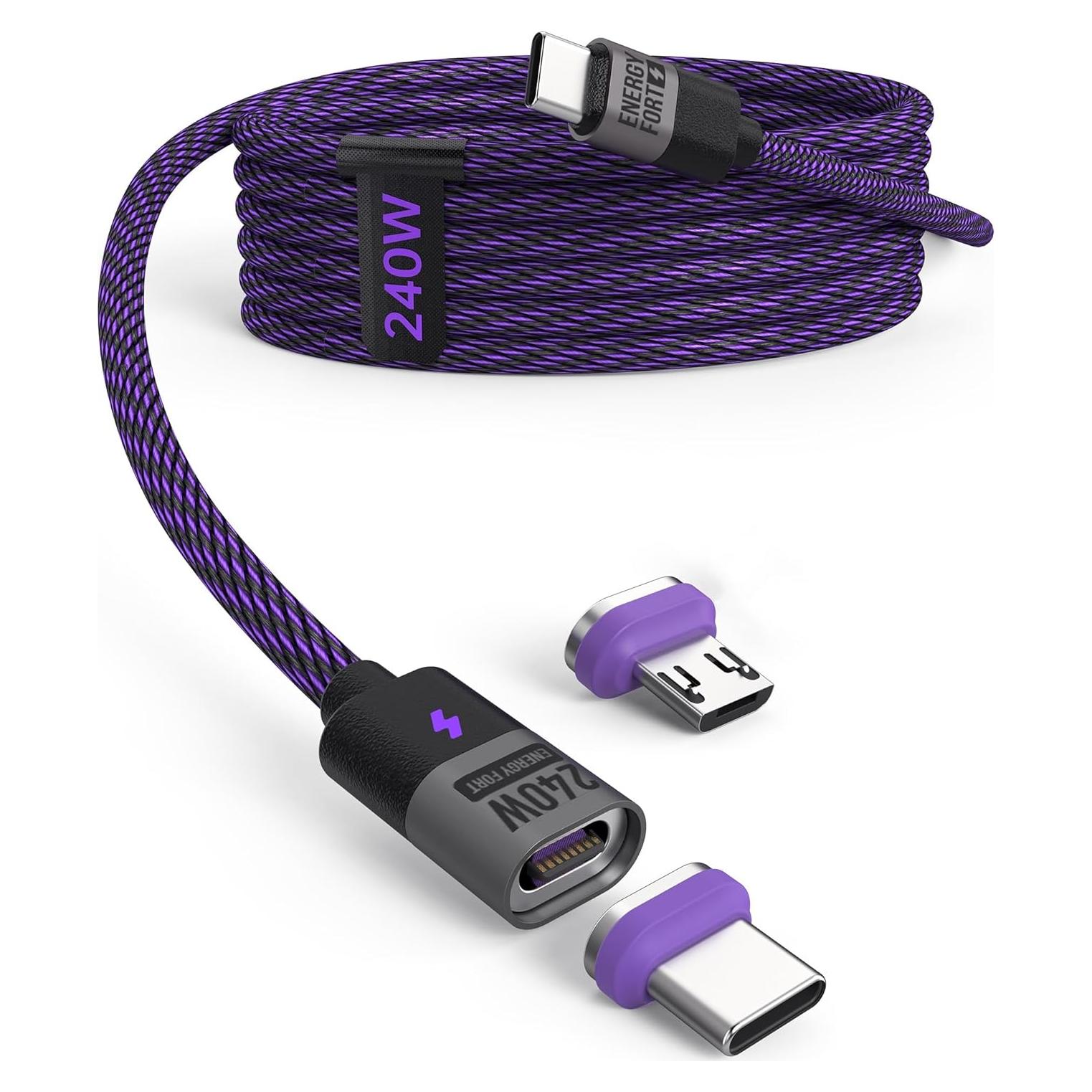 Cable de Carga Magnético USB C 240W 1.2m BRIMFORD