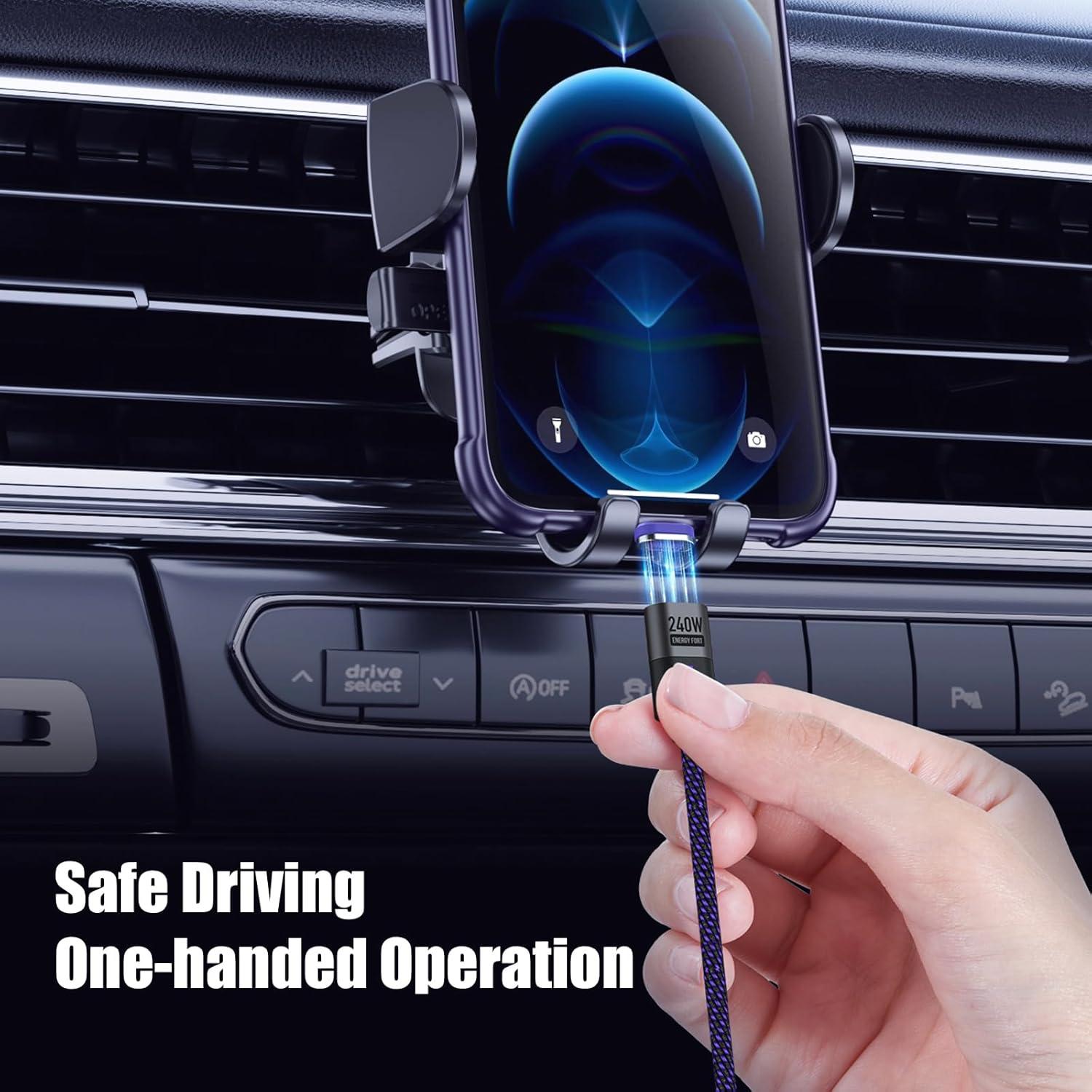 Cable de Carga Magnético USB C 240W 1.2m BRIMFORD