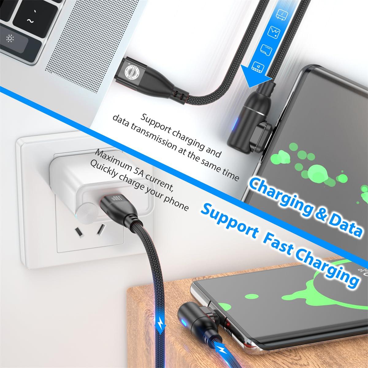 Cable de Carga Magnético 90 Pro EndlesShine 1.83m USB C/Micro