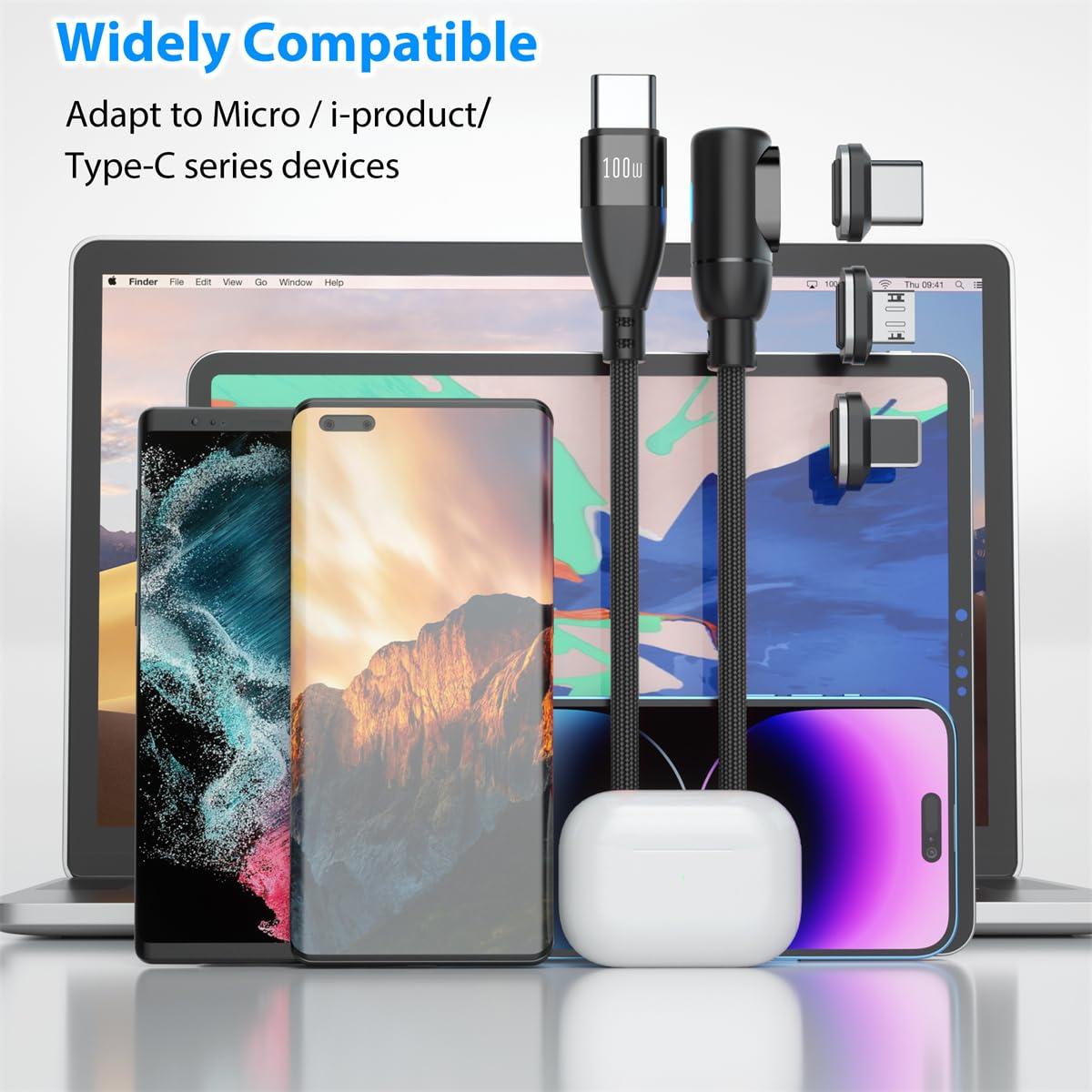 Cable de Carga Magnético 90 Pro EndlesShine 1.83m USB C/Micro