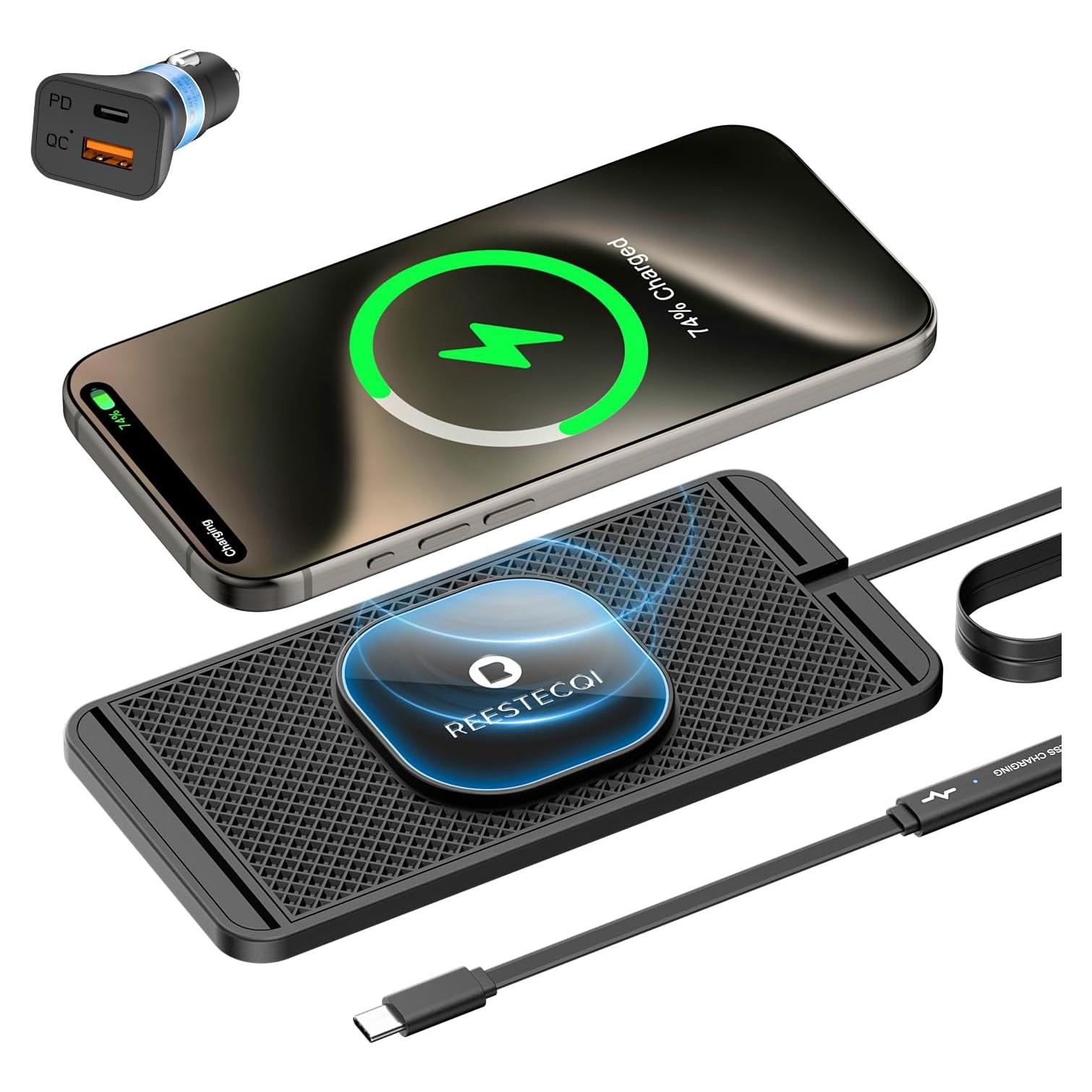 Base de Carga Inalámbrica Magnética REESTECQI 15W para iPhone