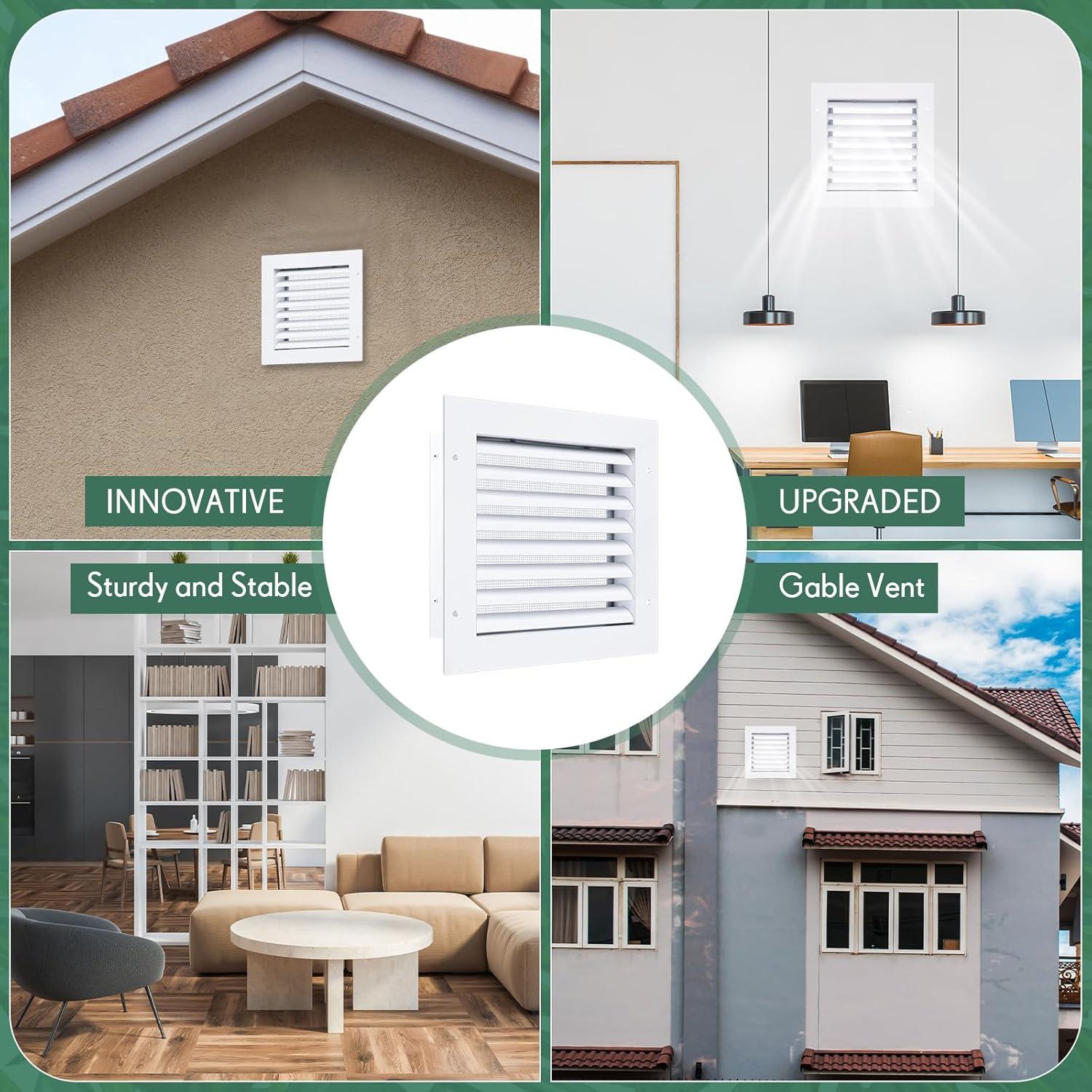 Rejilla de Ventilación Hicarer 20.32 cm Aluminio Blanco