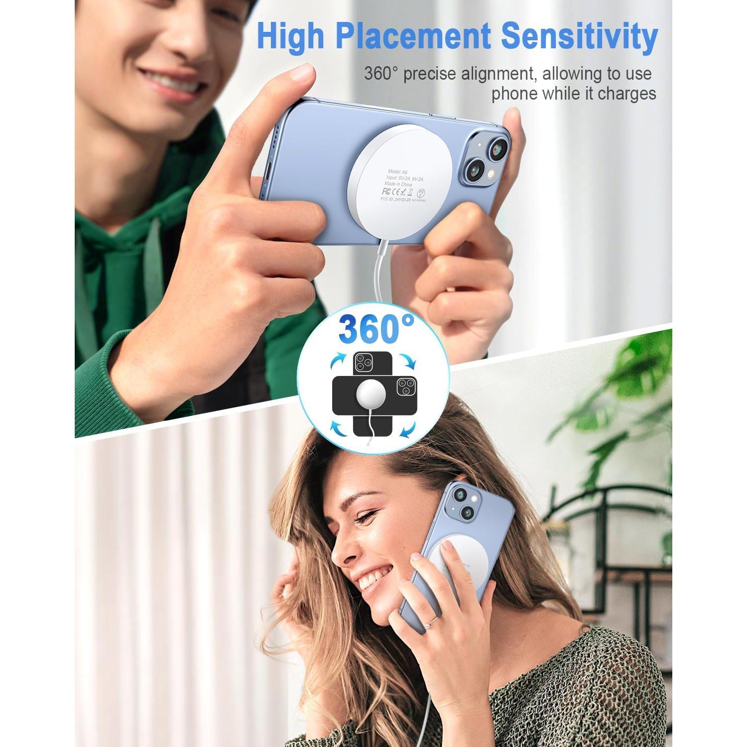 Cargador Inalámbrico Magnético YOUNGREEN 20W para iPhone 16/15/14/13/12