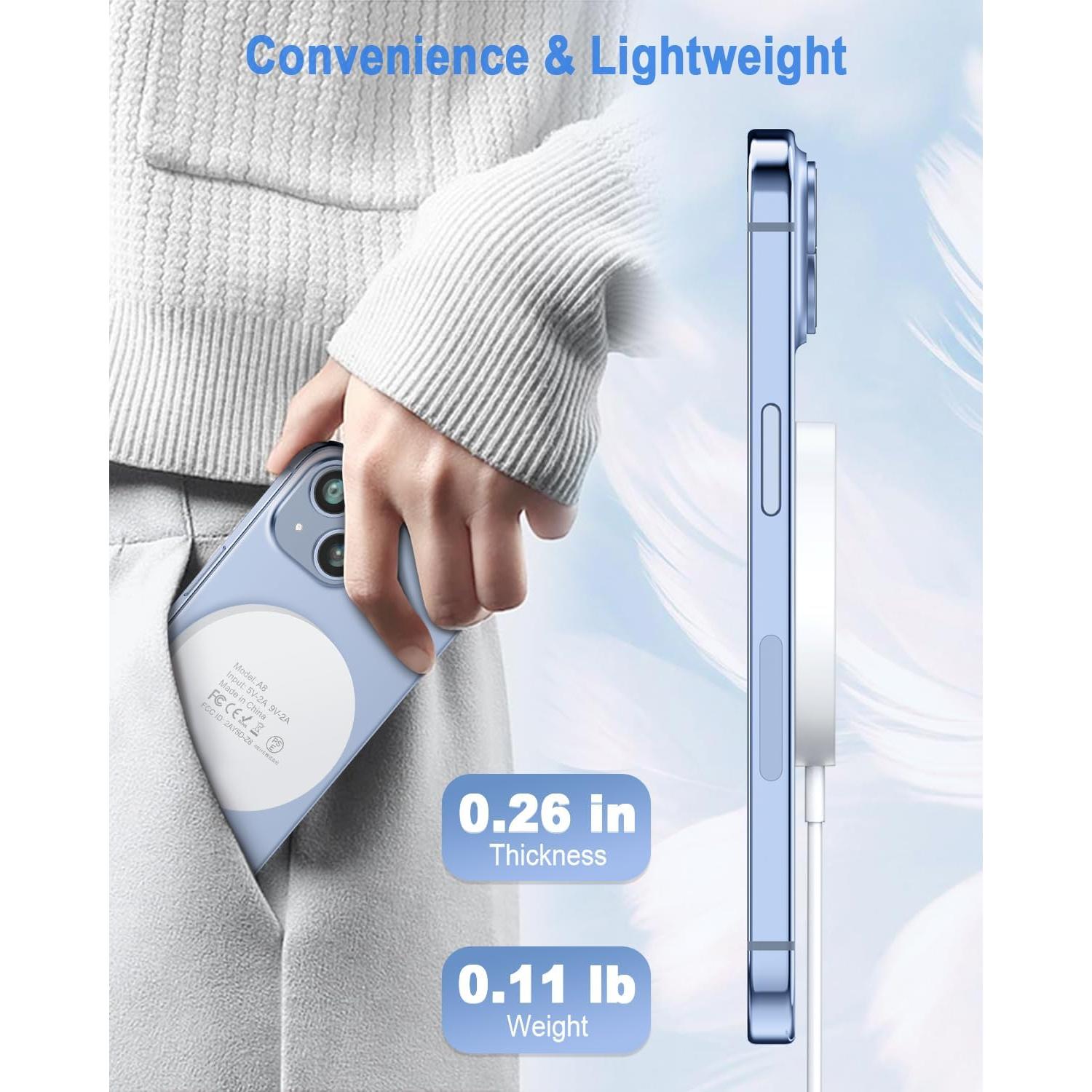 Cargador Inalámbrico Magnético YOUNGREEN 20W para iPhone 16/15/14/13/12