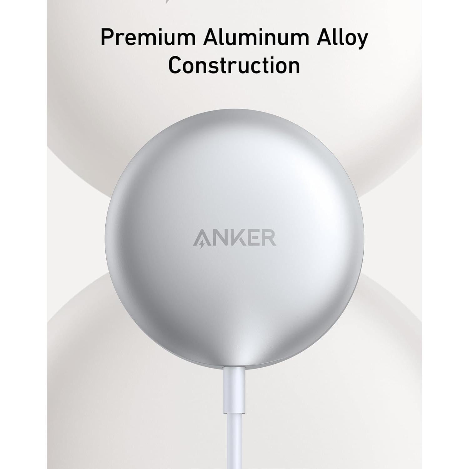 Cargador Inalámbrico Anker MagGo 15W Qi2 para iPhone