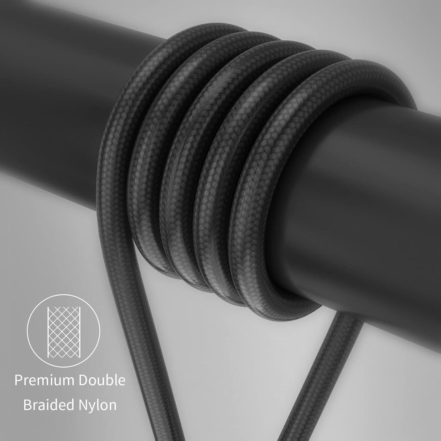 Cable de Carga Magnético USB C 100W CNakdDG 1m/2m/2m Negro