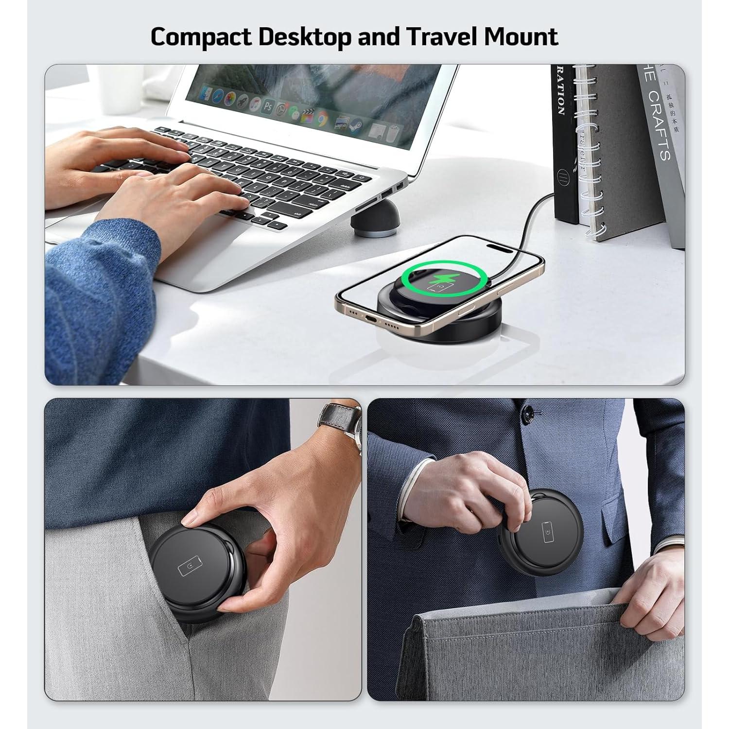 Cargador Inalámbrico Magnético 15W MagSafe para iPhone 16/15/14/13/12