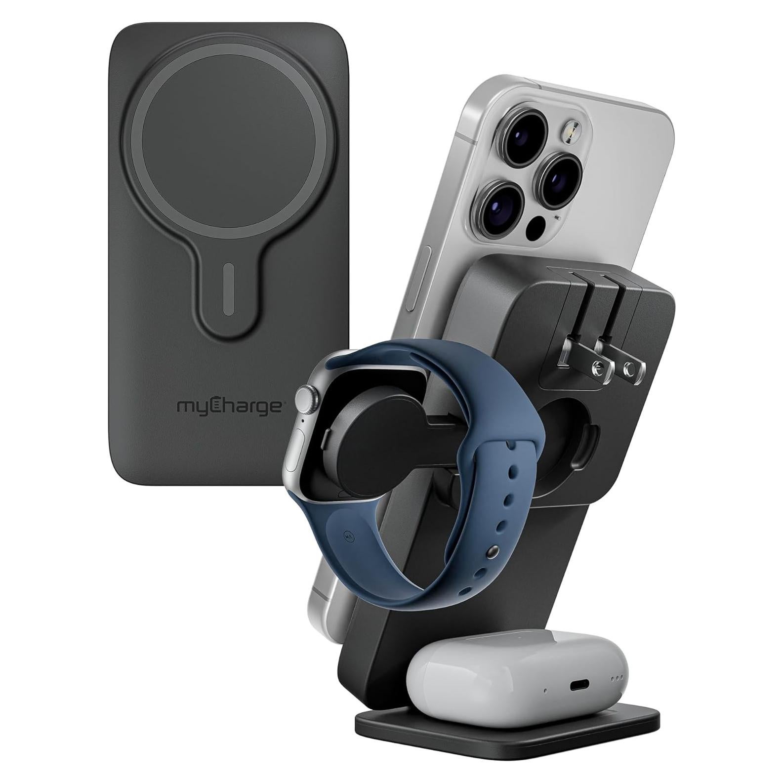 Cargador Inalámbrico 3 en 1 myCharge EcoHub para Apple