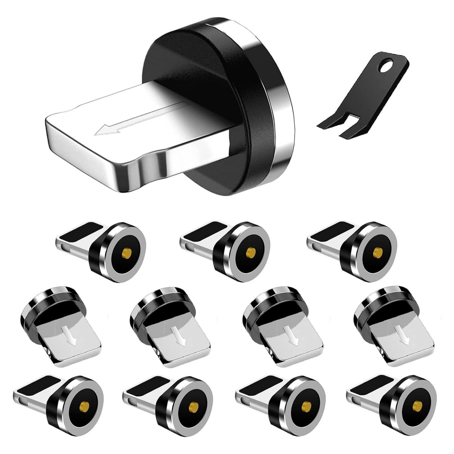 Consejos de Carga Magnética Boffdock 1-Pin 12 Piezas iProducts