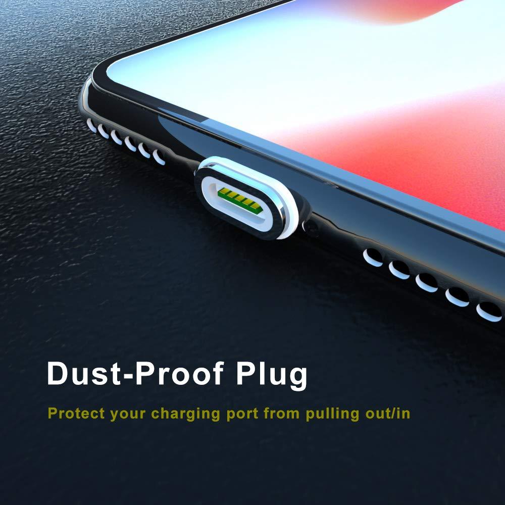 Cable de Carga Magnético N. NETDOT 2.0m Negro - 3 Paquetes