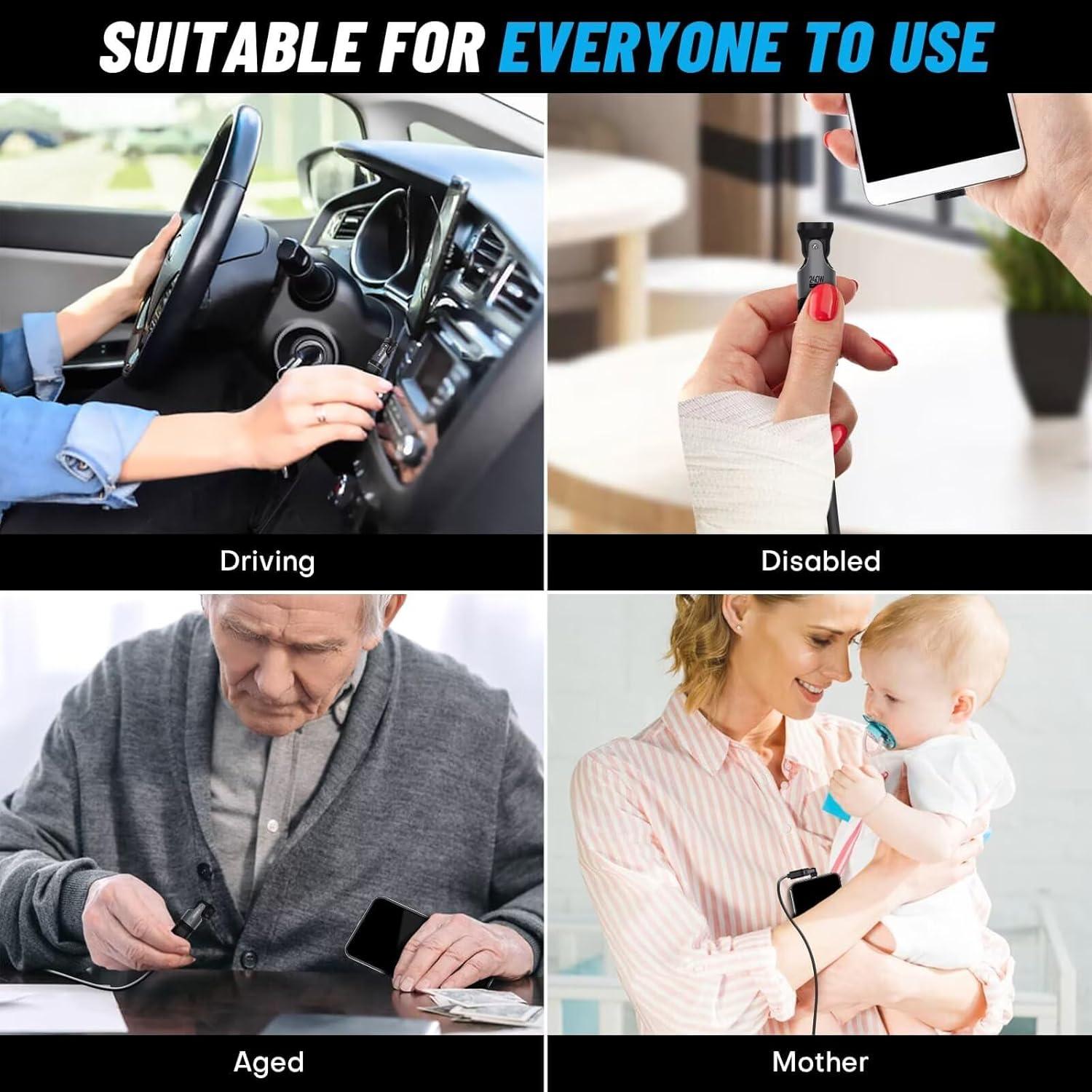 Adaptador Magnético USB C 240W Yossos 2 Paquete Carga Rápida