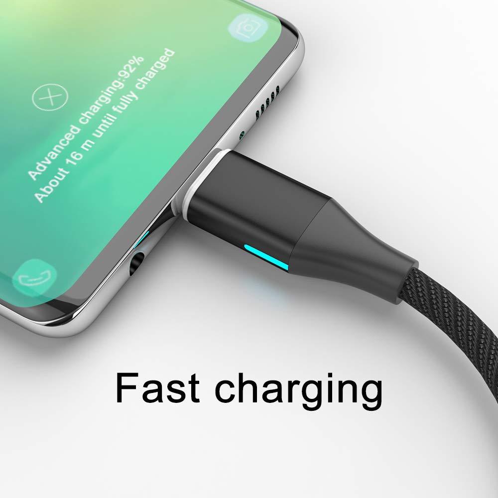 Cable de Carga Magnético N. NETDOT 1m USB-C Negro - 3 Pack