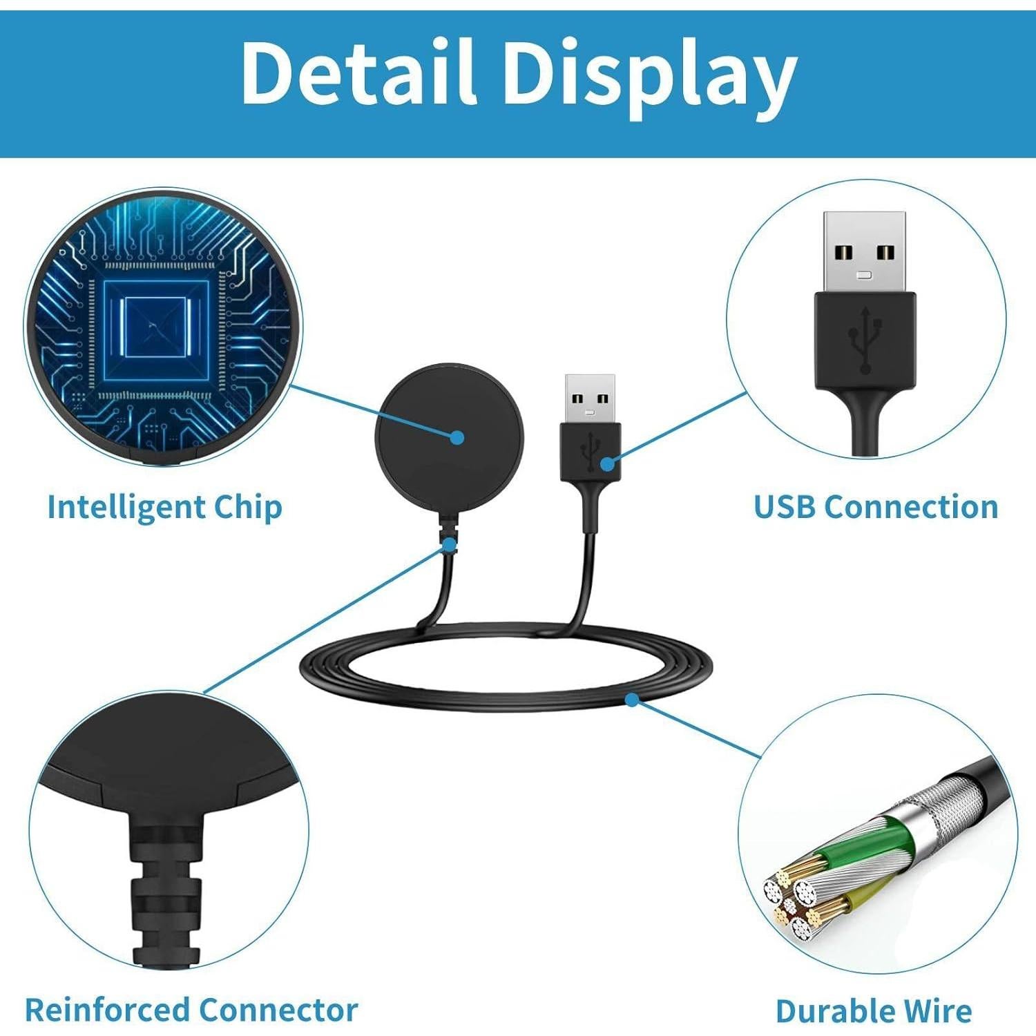 Cargador Rápido Magnético 2-Pack para Samsung Galaxy Watch