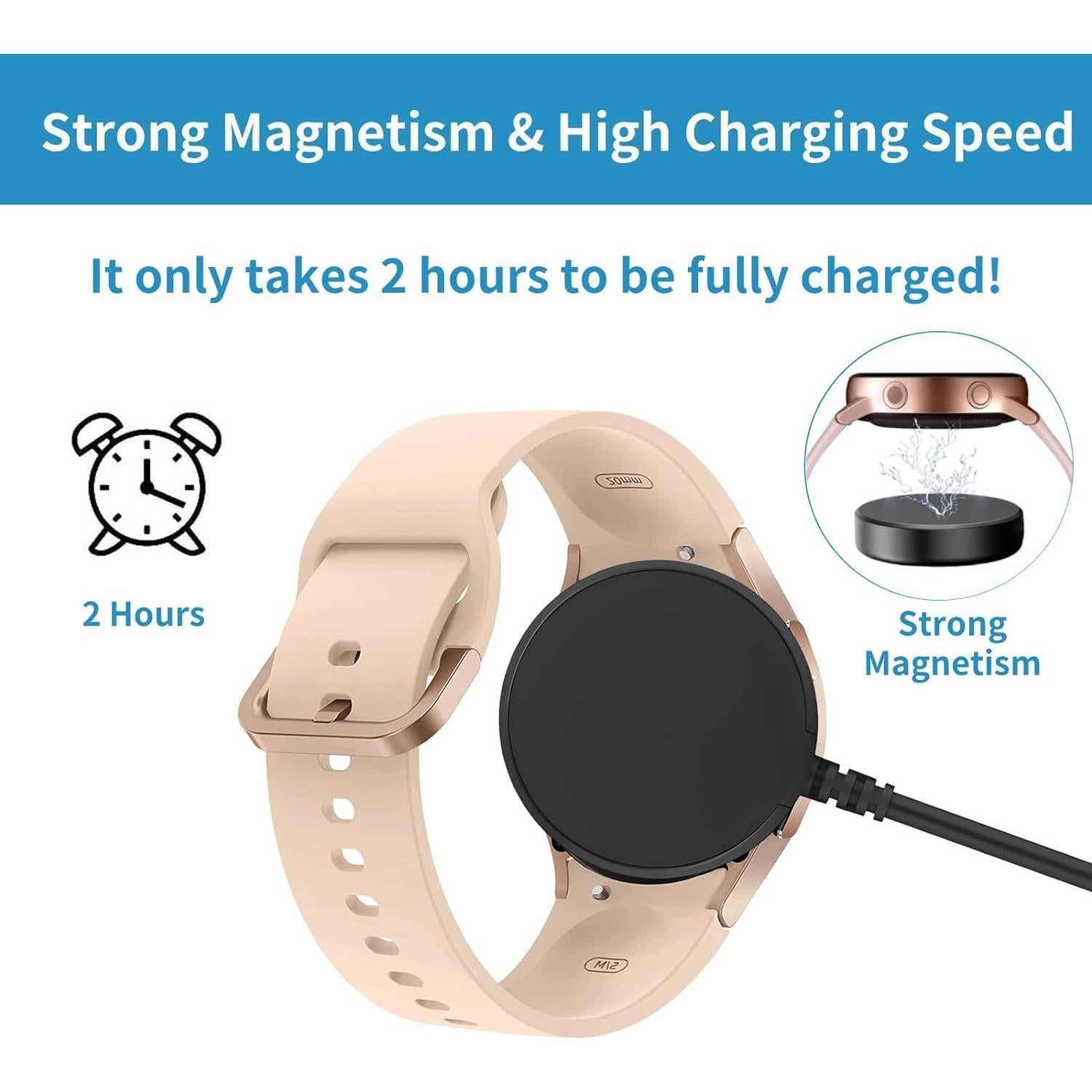 Cargador Rápido Magnético 2-Pack para Samsung Galaxy Watch