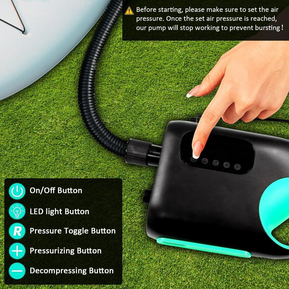 Bomba Eléctrica SUP Karltion 20 PSI Doble Etapa Turquesa