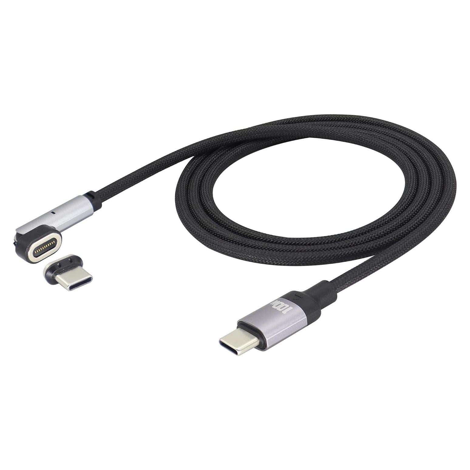 Cable de carga magnético 100W tipo C HCFeng 1m rotación 180°