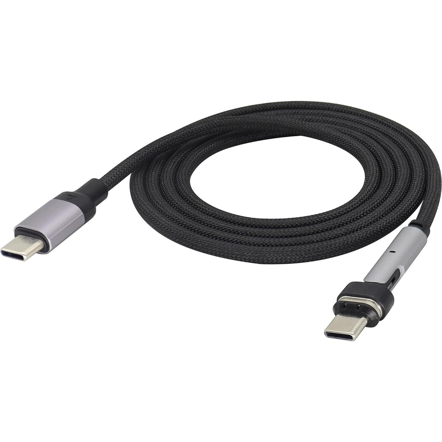 Cable de carga magnético 100W tipo C HCFeng 1m rotación 180°
