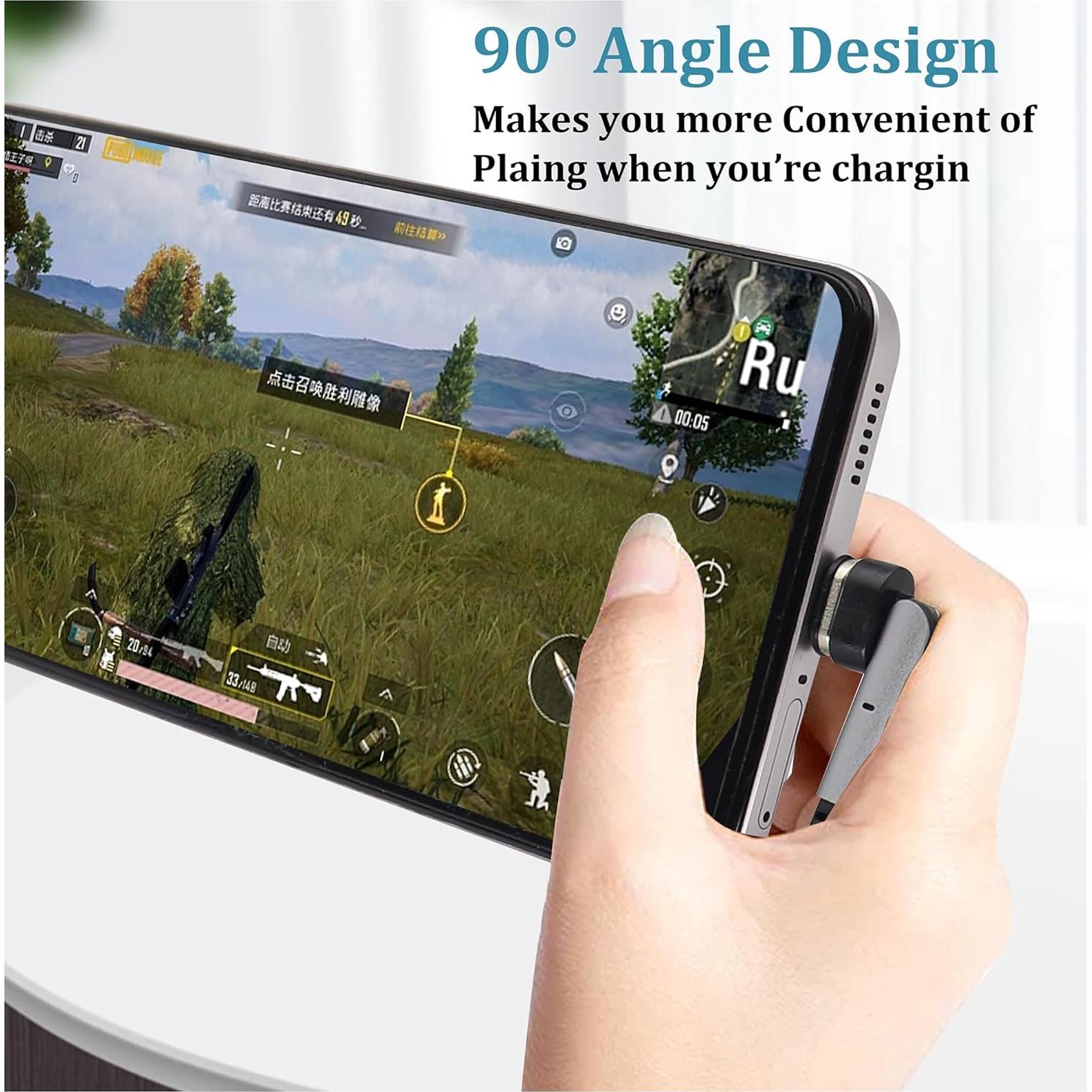 Cable de carga magnético 100W tipo C HCFeng 1m rotación 180°