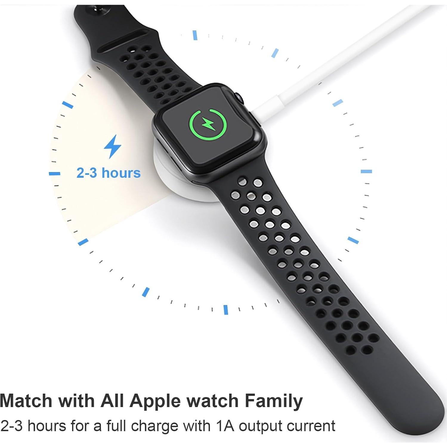 Cargador Magnético JUCDEKE para Apple Watch 1M Blanco