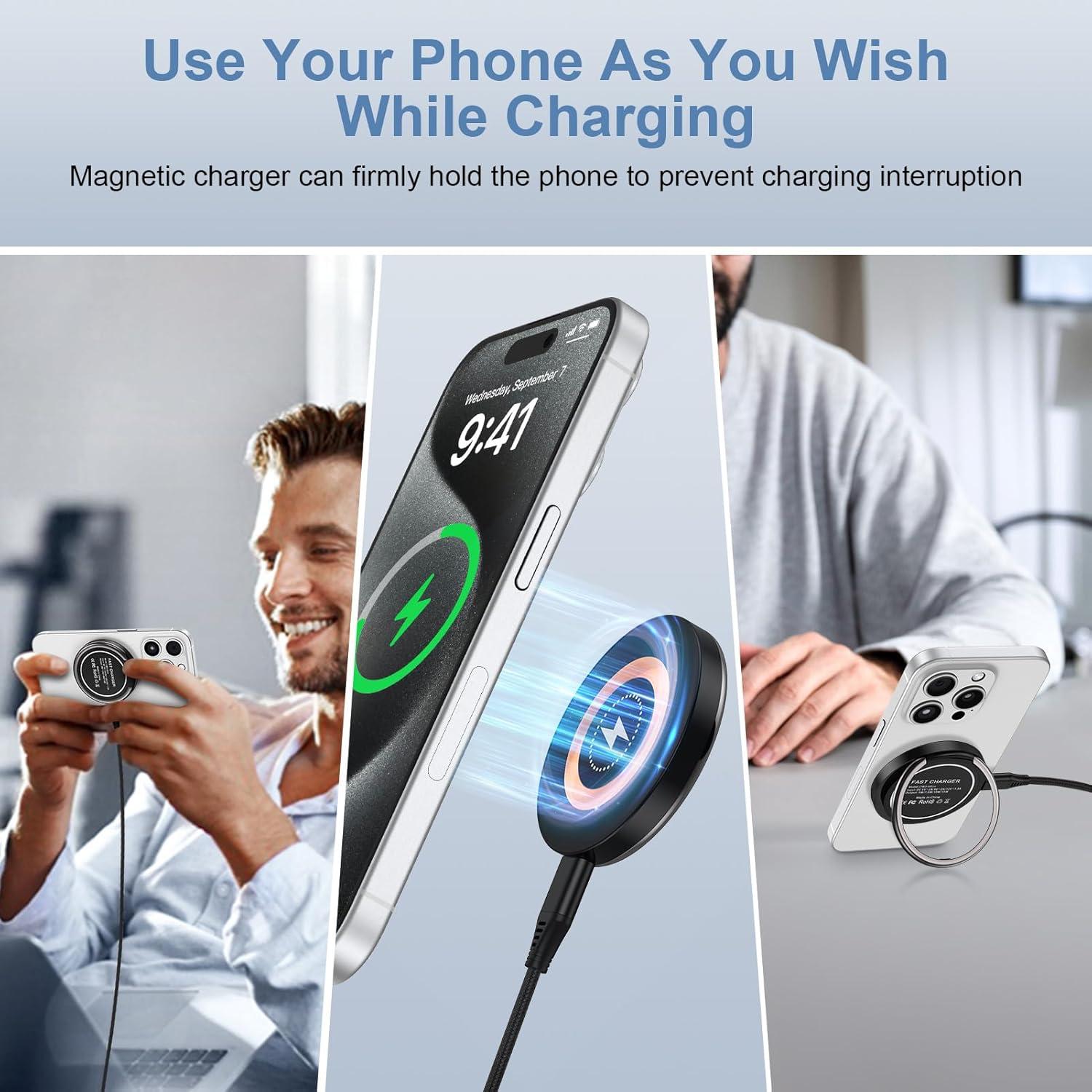Cargador Inalámbrico Magnético 15W Samsung para Galaxy S25