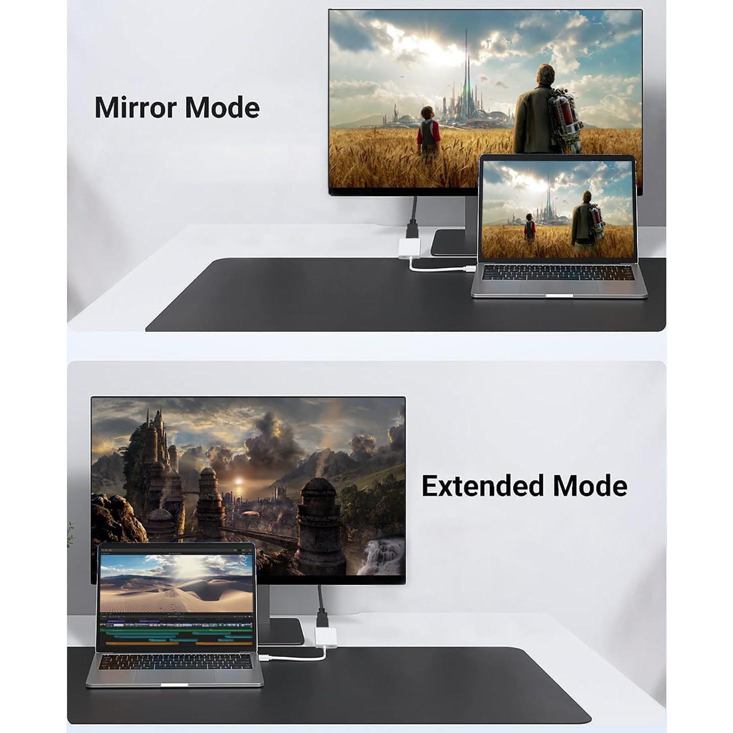 Adaptador USB-C a HDMI 4K 60Hz Wahbite para iPhone 15/16