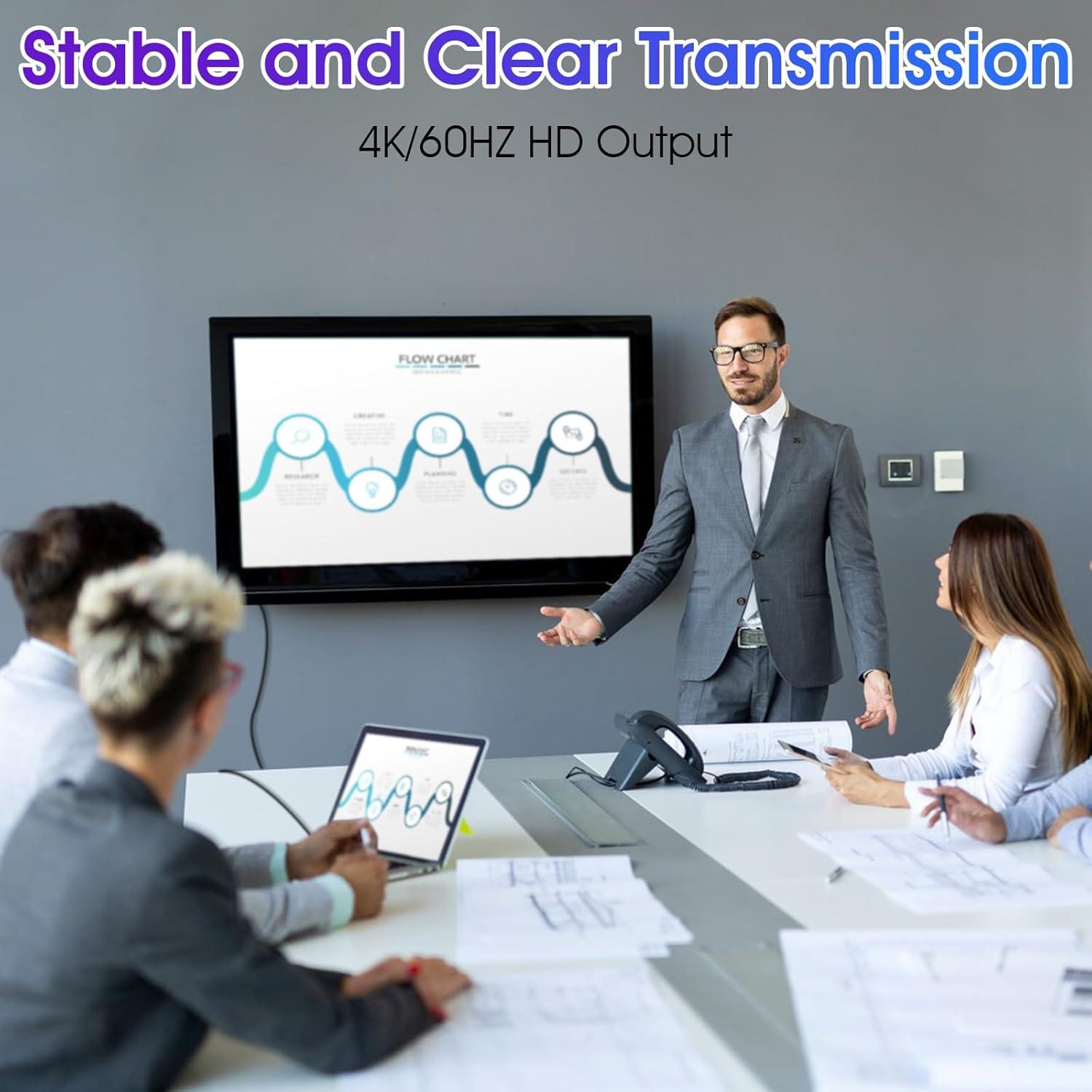 Adaptador USB C a HDMI 4K 60Hz Kobilar - Aluminio Negro