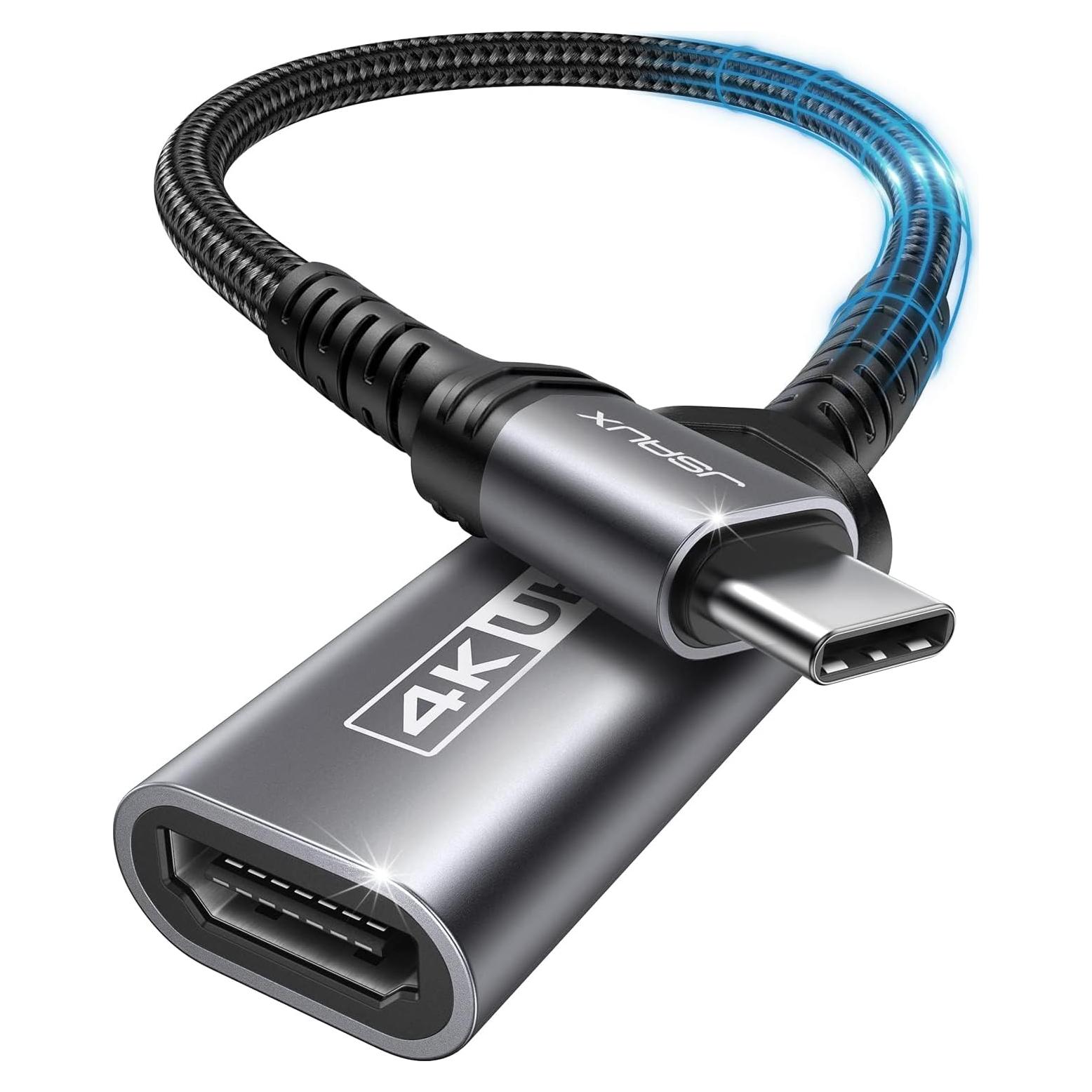 Adaptador JSAUX USB C a HDMI 4K - Compatible con iPhone y MacBook