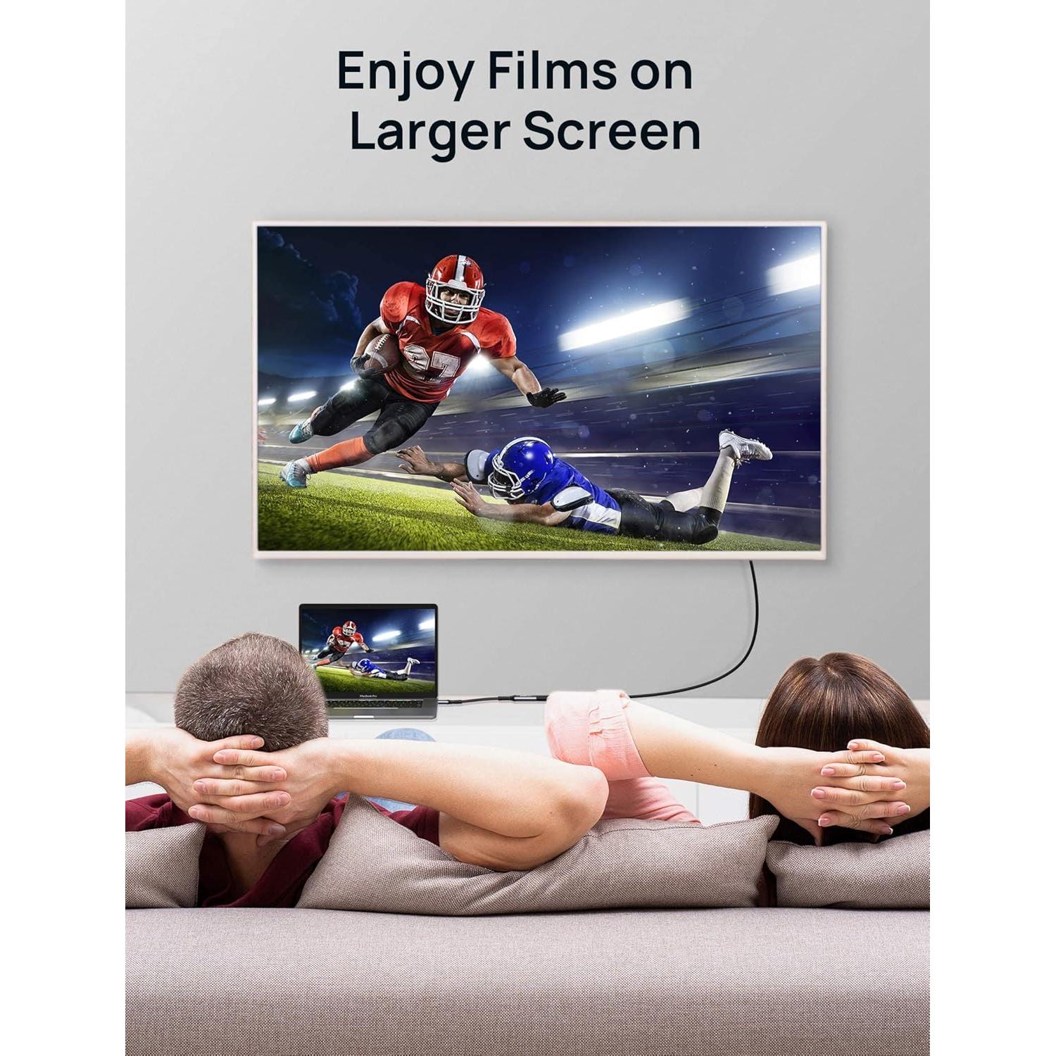 Adaptador JSAUX USB C a HDMI 4K - Compatible con iPhone y MacBook