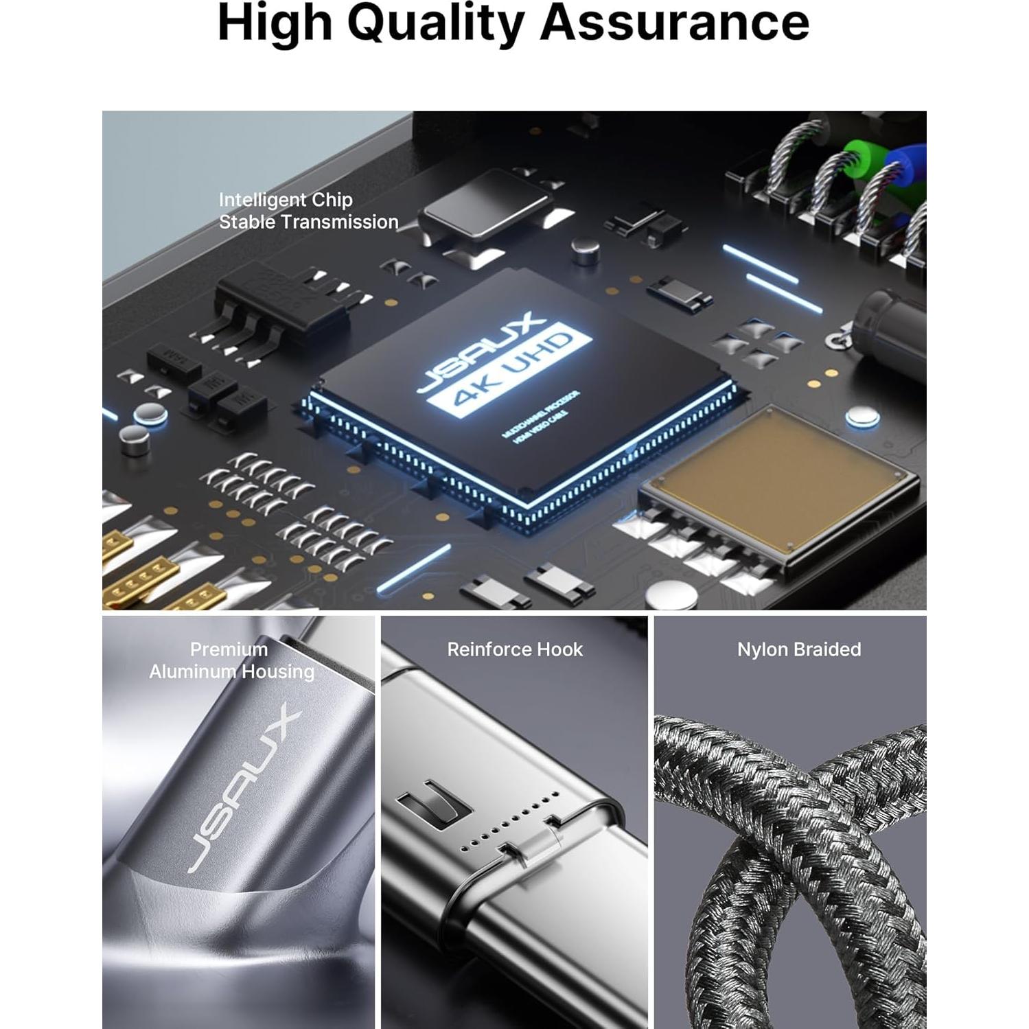 Adaptador JSAUX USB C a HDMI 4K - Compatible con iPhone y MacBook