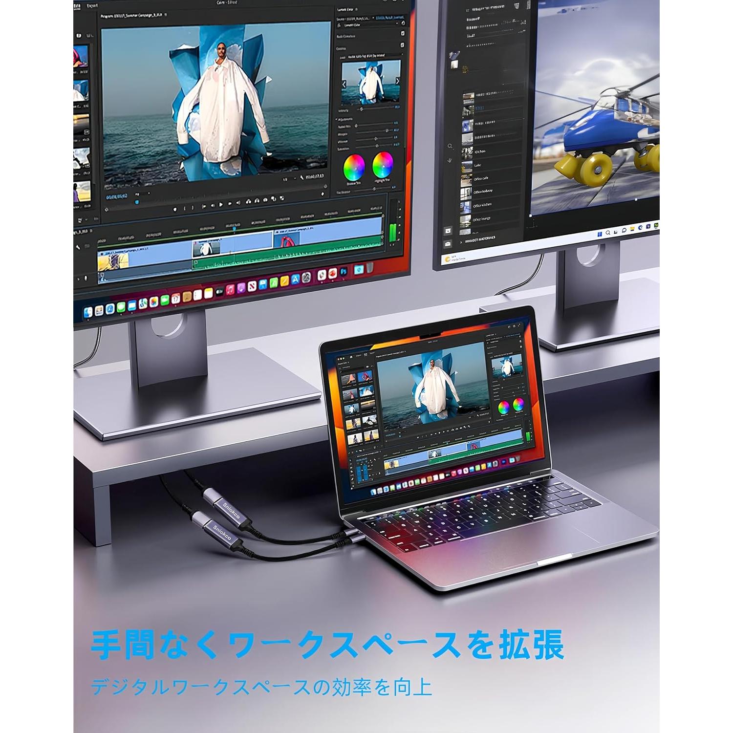 Adaptador USB C a HDMI Sniokco 4K 30Hz 0.20m Gris