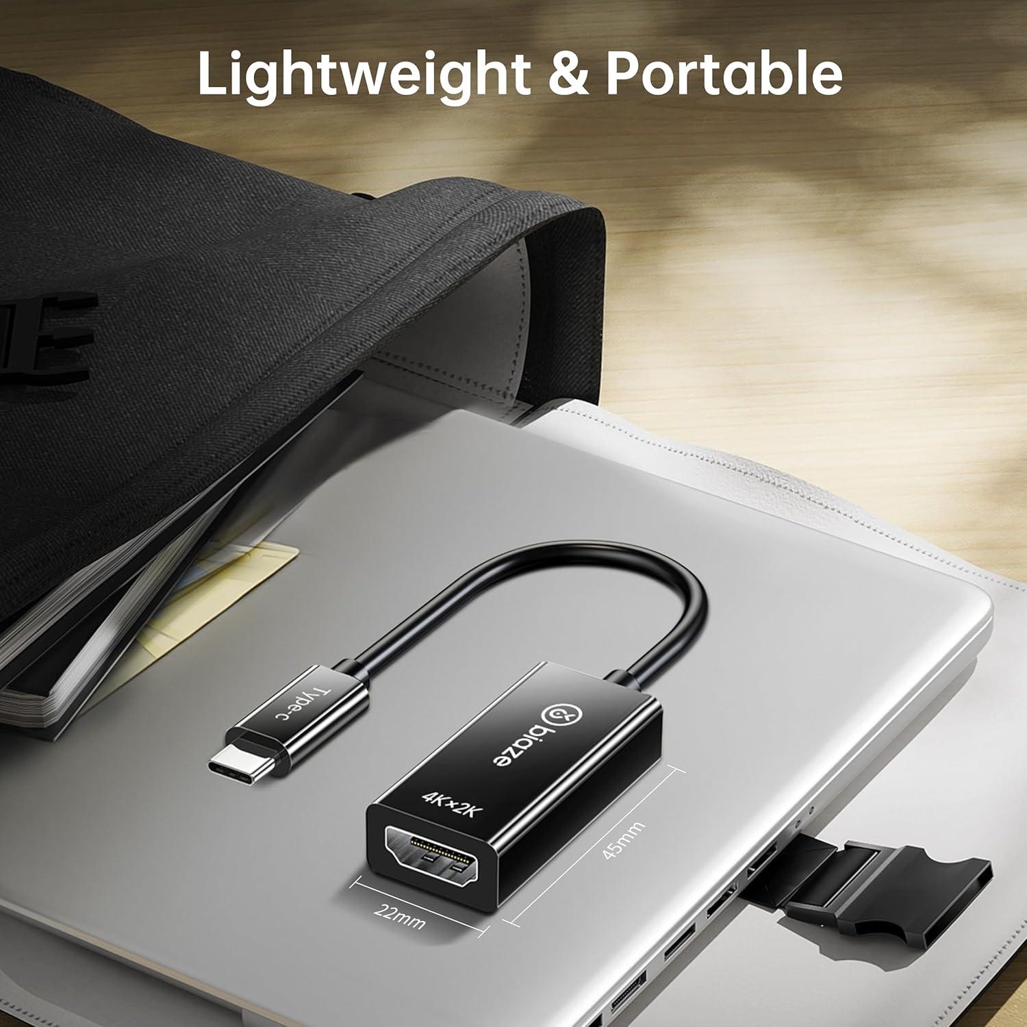 Adaptador USB C a HDMI 4K Biaze con HDR Dinámico 32g