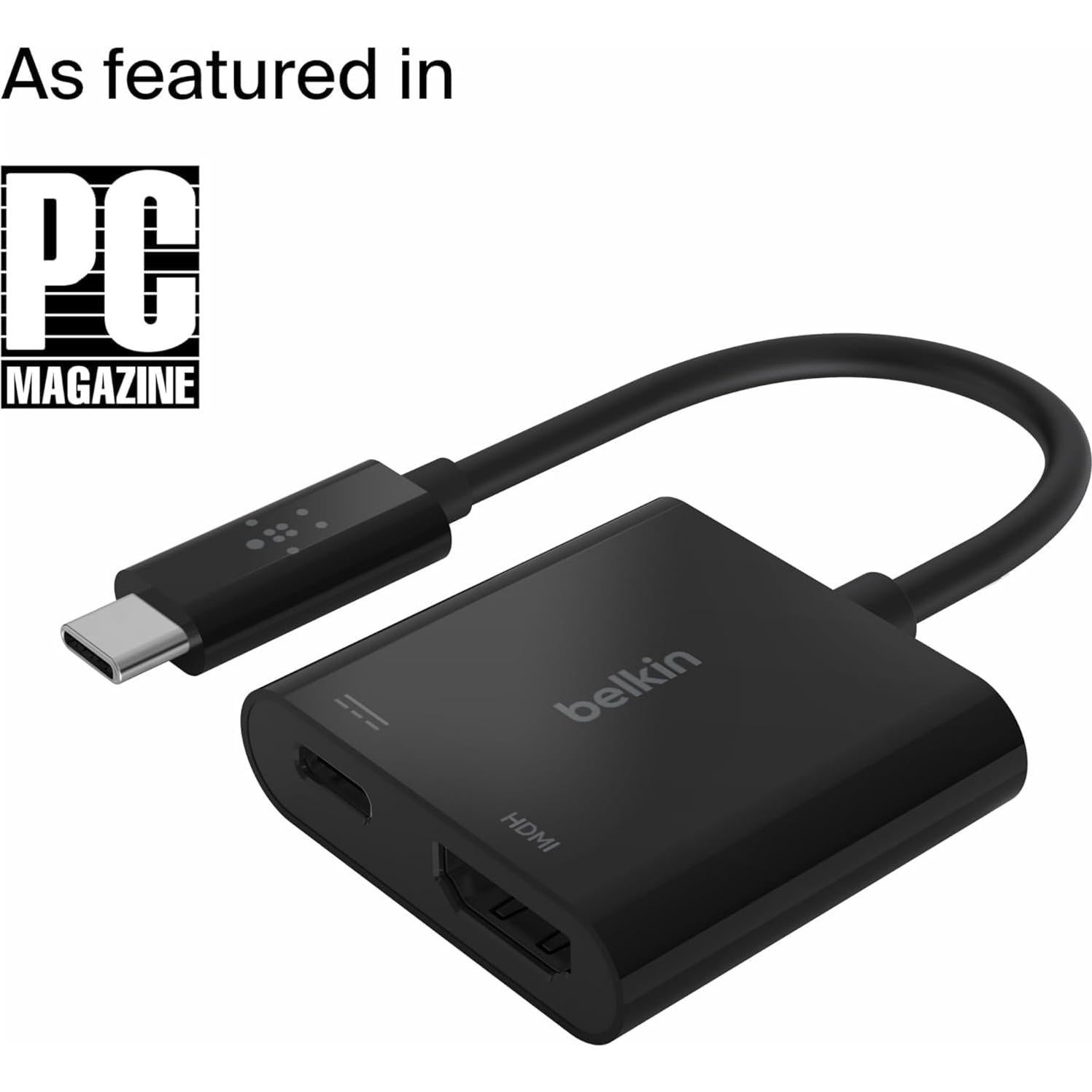 Adaptador USB-C a HDMI Belkin AVC002btBK 4K + Carga 60W