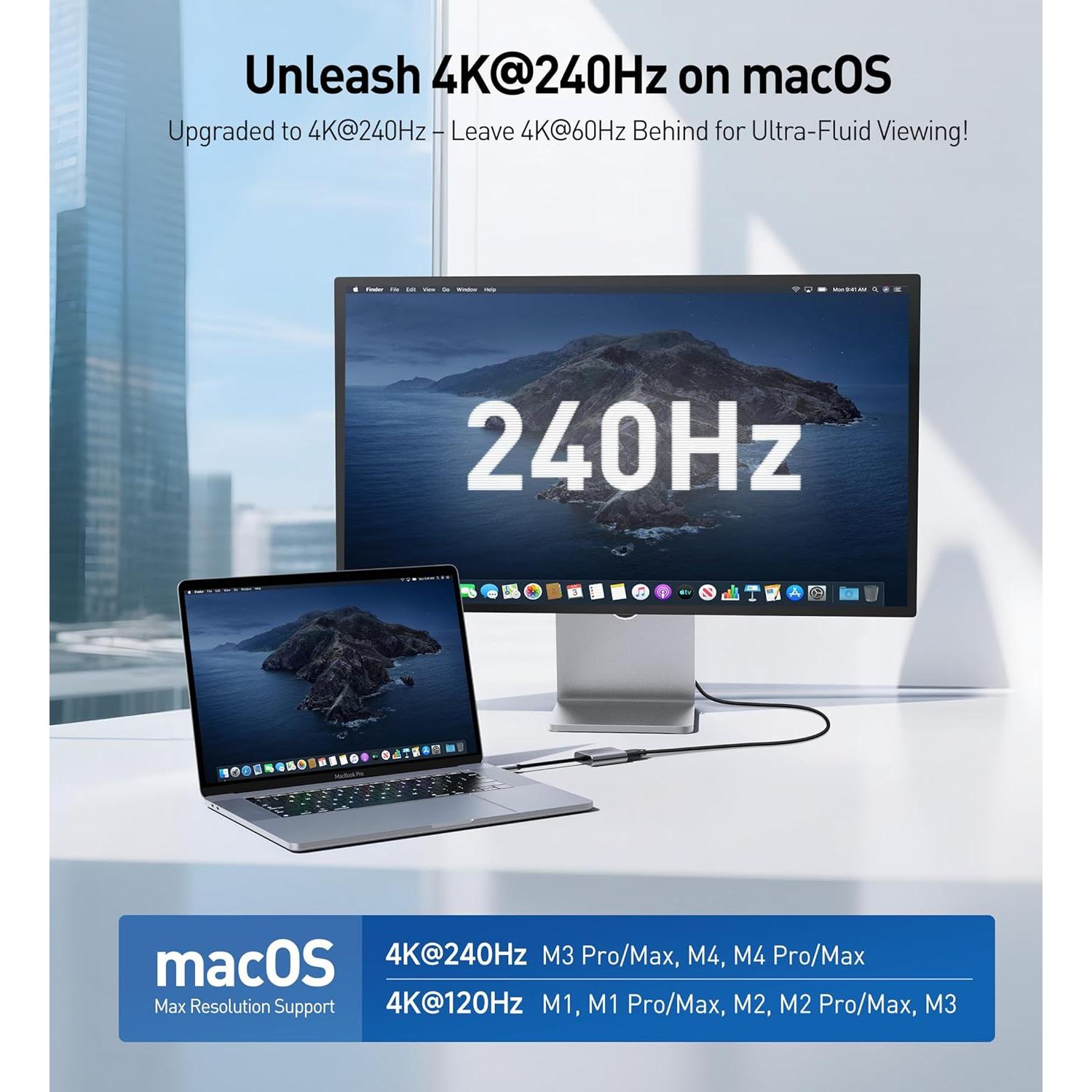 Adaptador USB C a HDMI 2.1 Cable Matters 48Gbps 140W 8K 60Hz