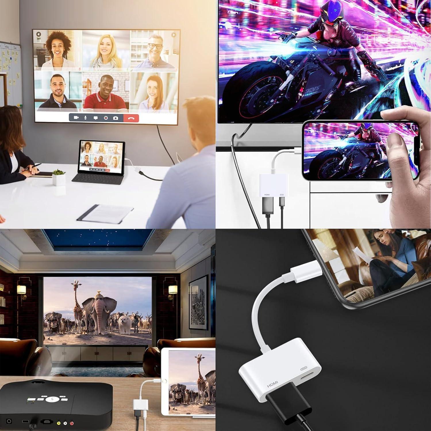 Adaptador USB C a HDMI Belcompany 4K 60Hz para iPhone 16/15