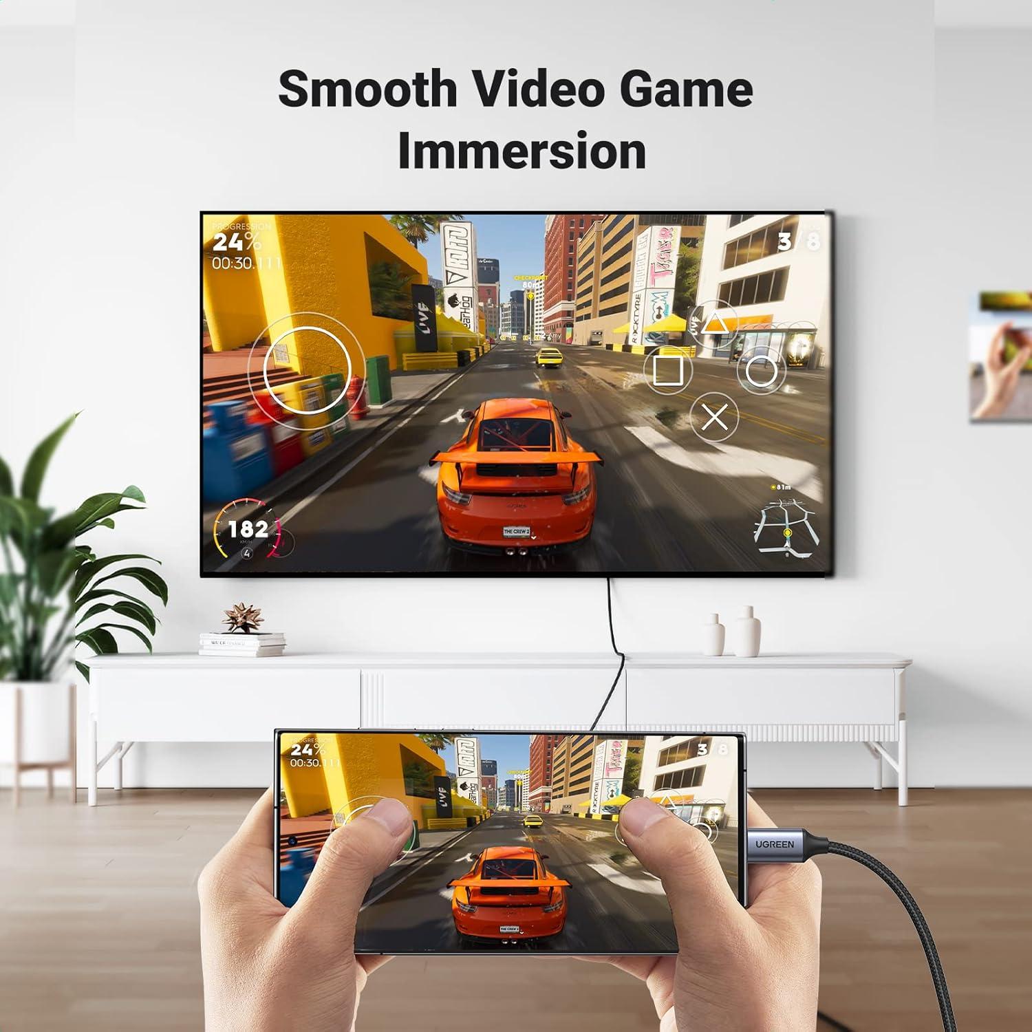 UGREEN Cable USB C a HDMI 4K 60Hz 2.0m para MacBook y iPhone