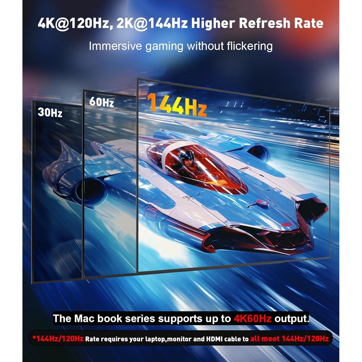 Adaptador USB-C a HDMI 2.1 SWITCHFLUX 8K 60Hz Alta Velocidad